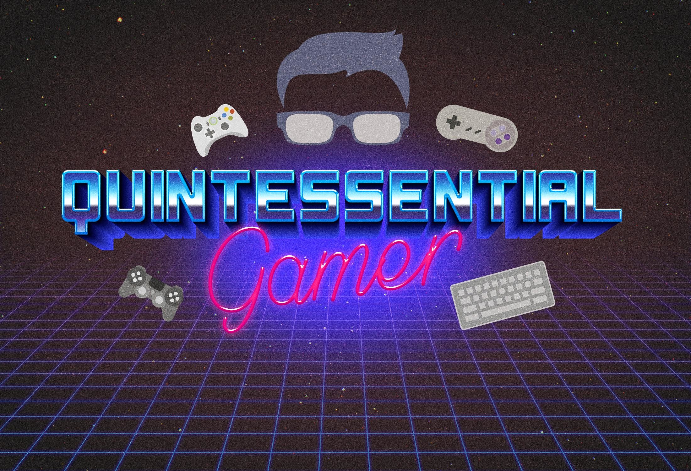 Quintessential Gamer, Retrowave, Neon, Controller, Full HD, sfondo per PC e portatile