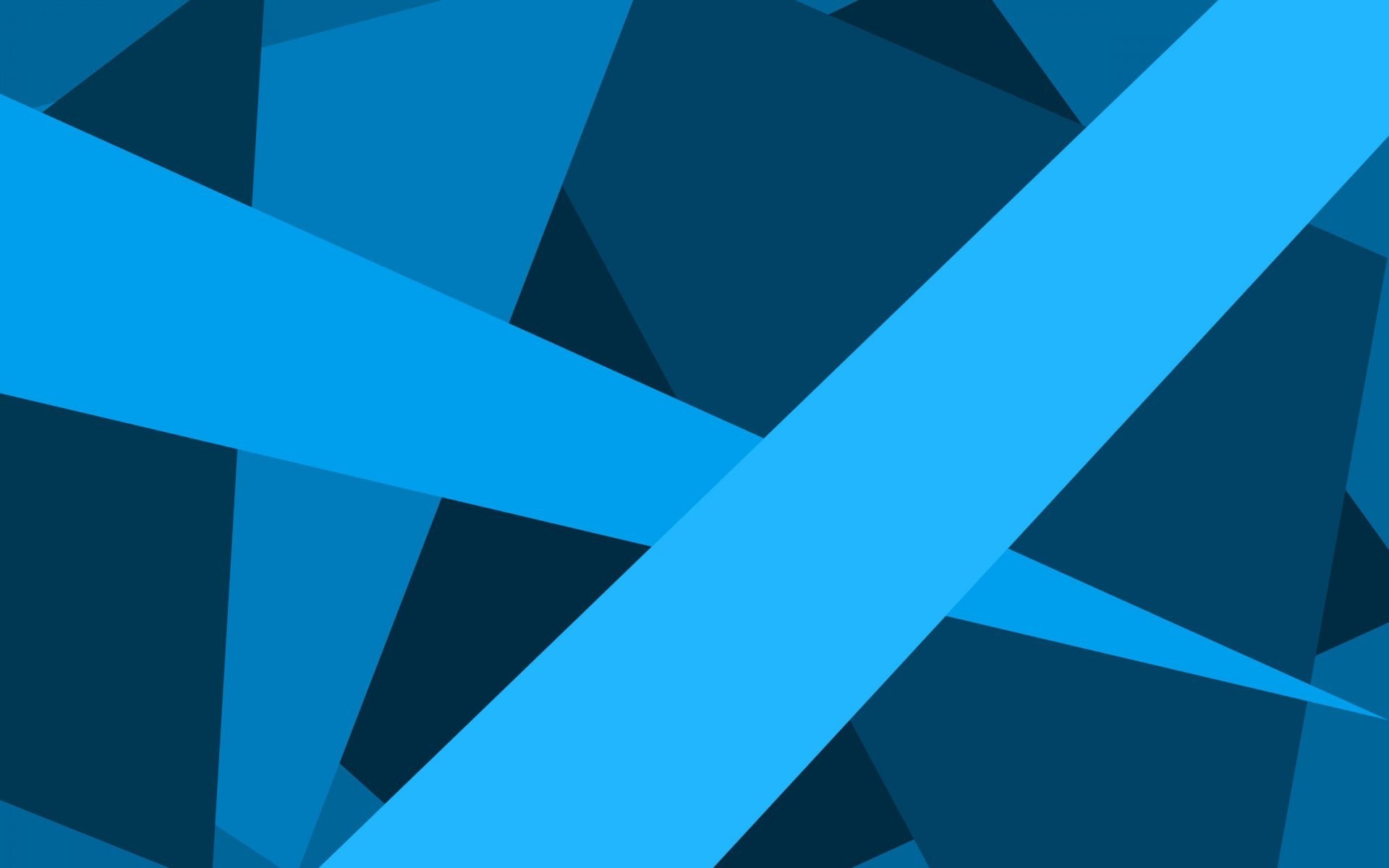 Azzurro, Geometrico, Poligoni, Blu scuro, Astratto, Full HD, sfondo Windows 11