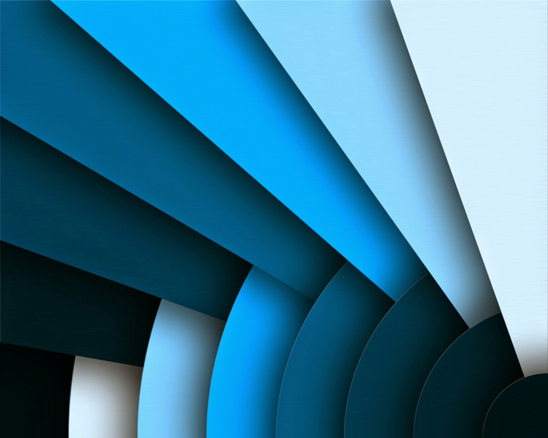 Material Design, Strati curvi, Blu, Azzurro, Astratto, Full HD, sfondo Windows 11