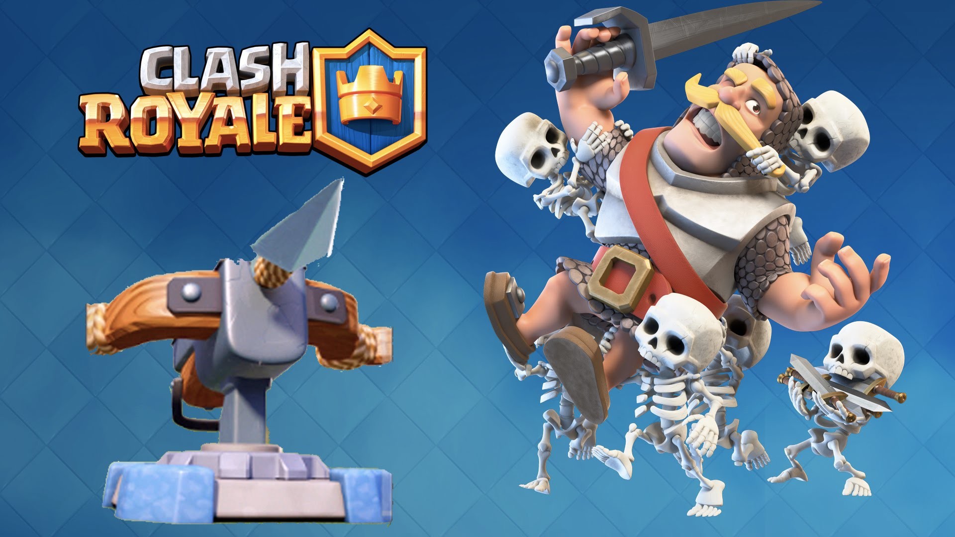 Clash Royale, Logo, Balestra, Scheletri, Full HD, sfondo per portatile
