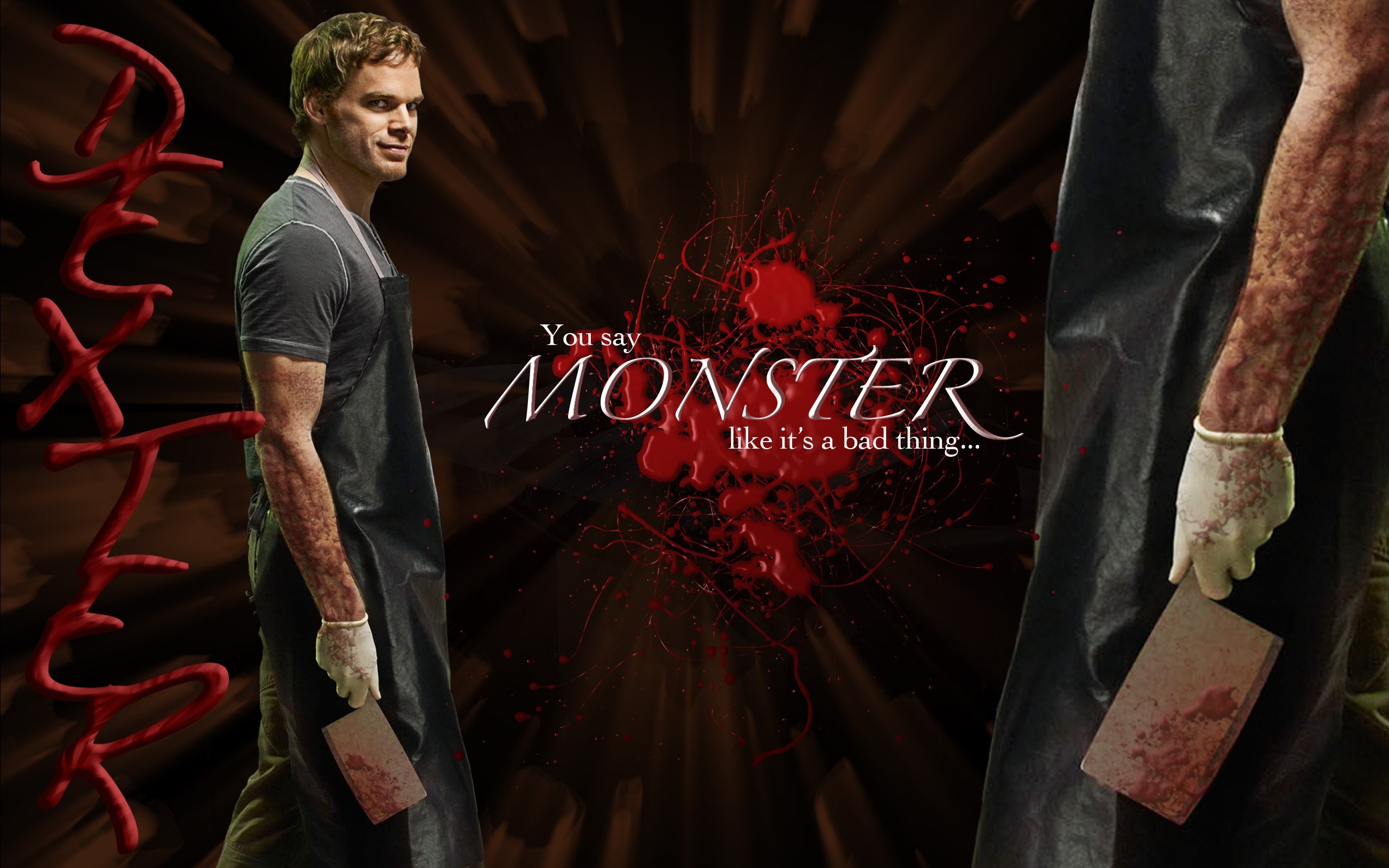 Dexter Morgan, Michael C. Hall, Dexter, You Say Monster, Coltello, sfondo MacBook Air