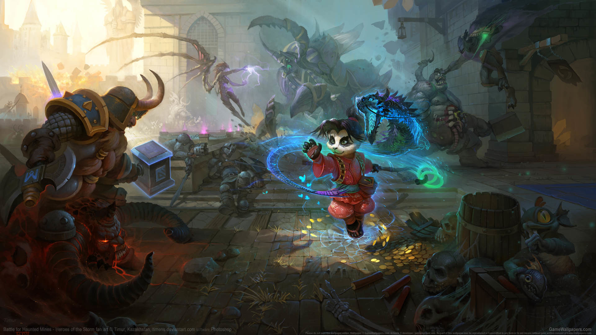 Heroes of the Storm, Li Li, Battaglia, Fantasy, 1920x1080, immagine di sfondo