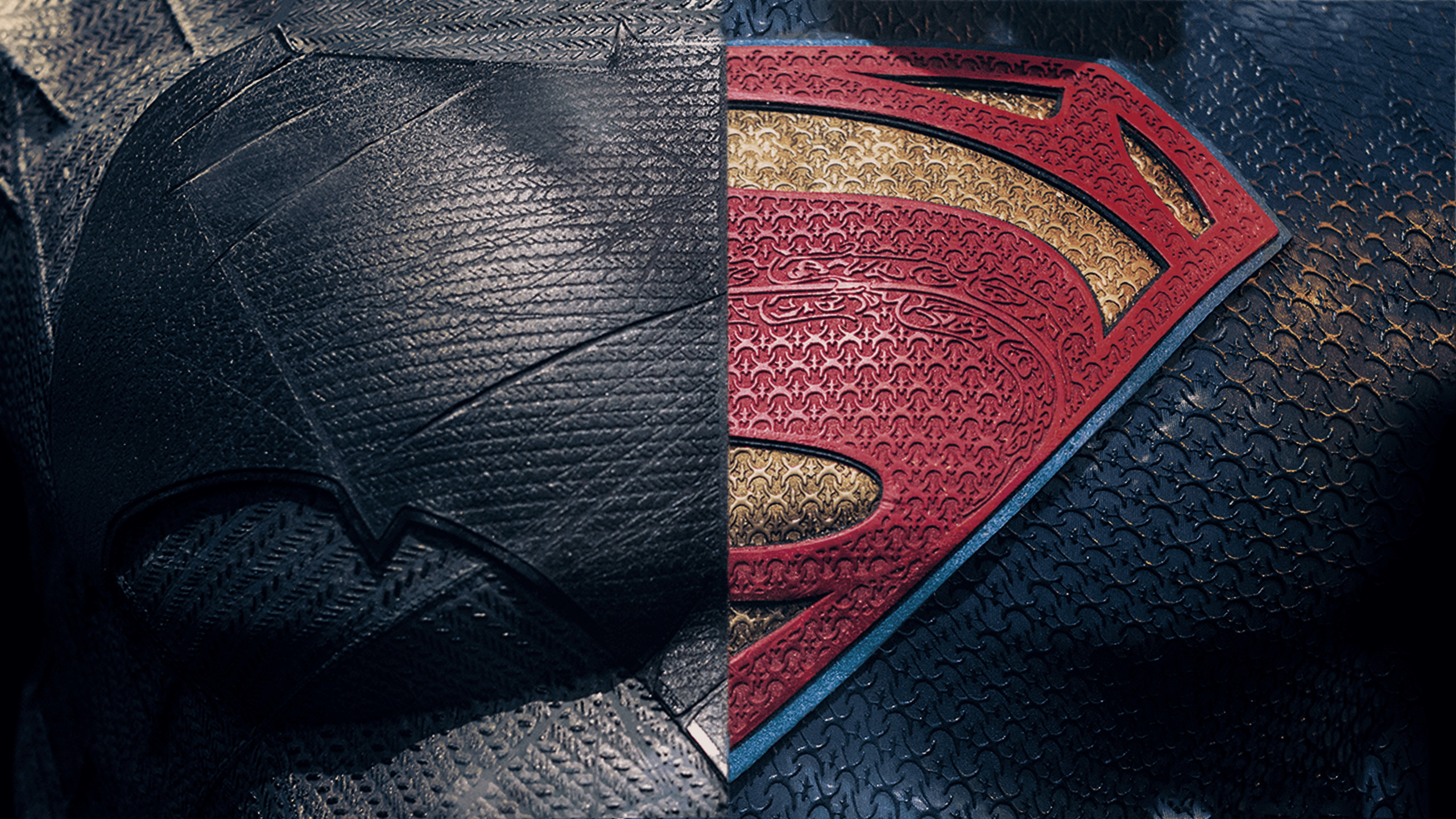 Batman v Superman: Dawn of Justice, Logo di Superman, Logo di Batman, Texture, Primo piano, sfondo per PC