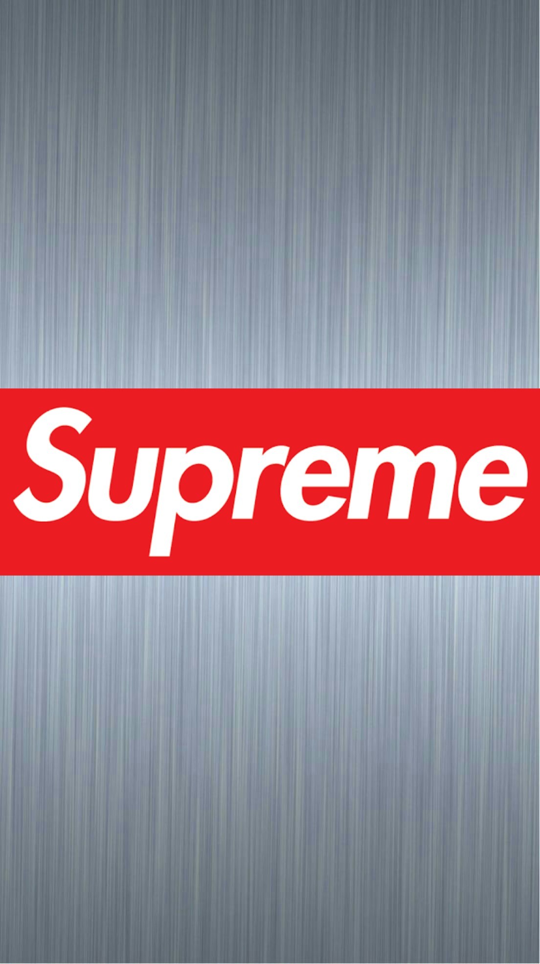 Logo Supreme, Metallo spazzolato, Grigio, Full HD, sfondo per iPhone e Android