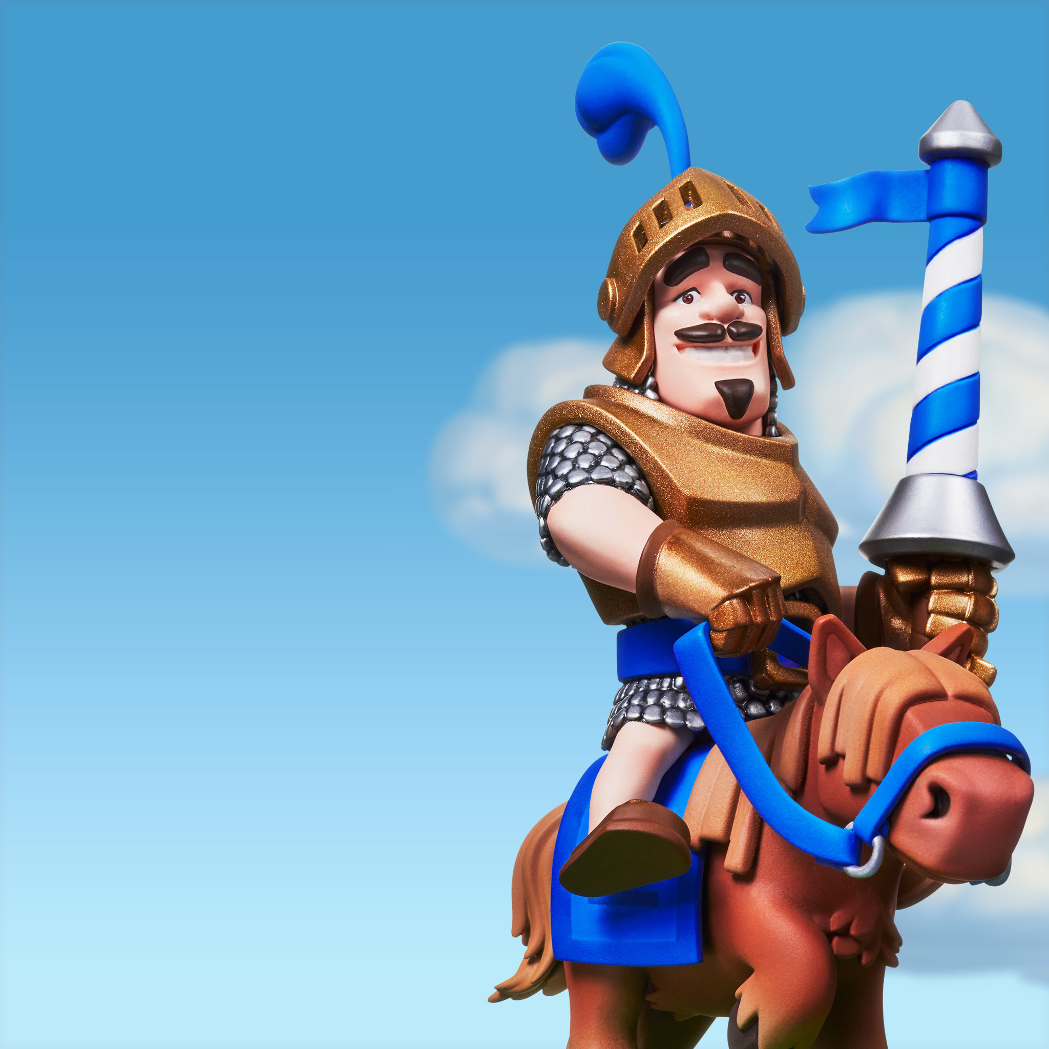 Clash Royale, Principe, Cavallo, Cielo, Full HD, schermata di blocco iPad