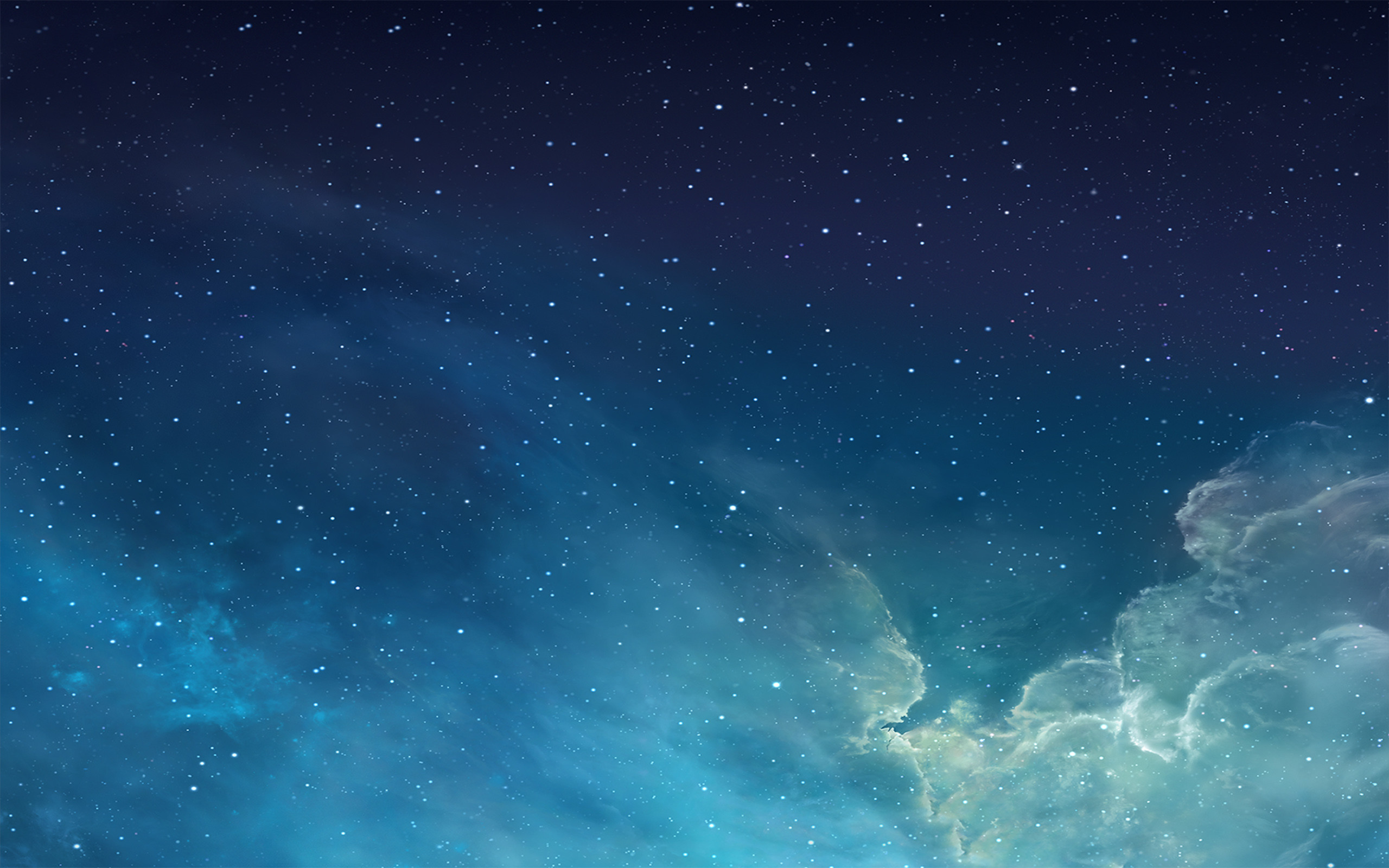 Cielo stellato, Nuvole, Blu, iOS 7, wallpaper iPhone