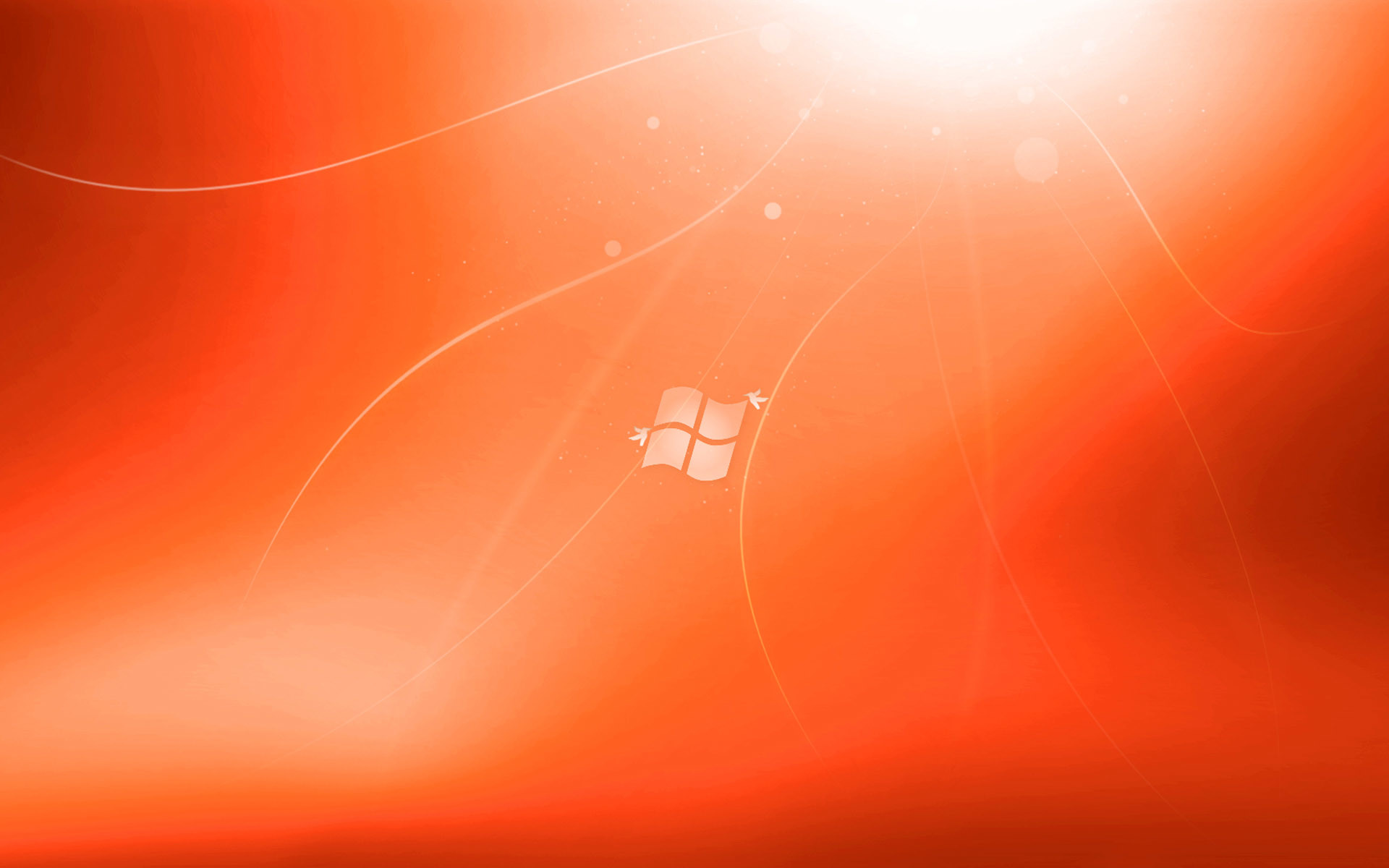 Windows 7, Logo Windows, Arancione, 1920x1200, immagine di sfondo