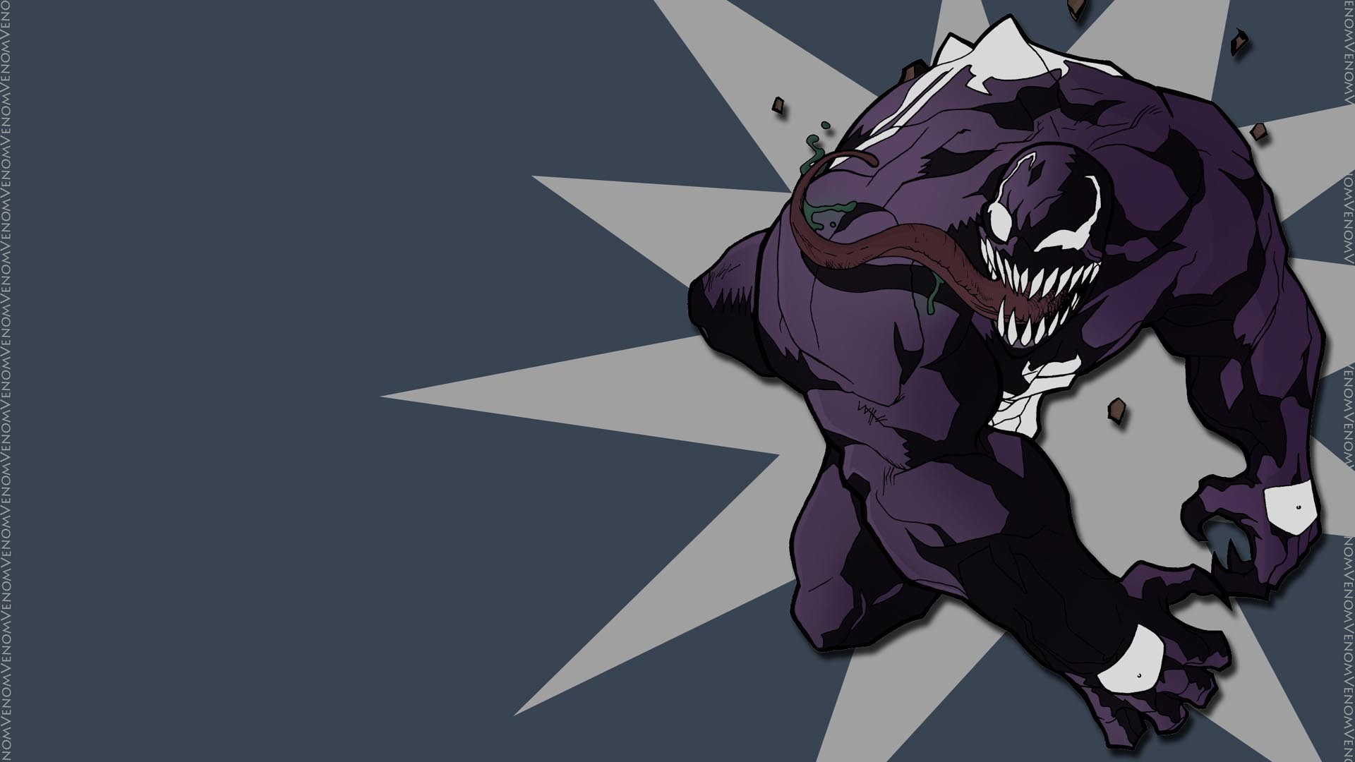 Venom, Fumetto, Viola, Pop art, Full HD, sfondo per PC