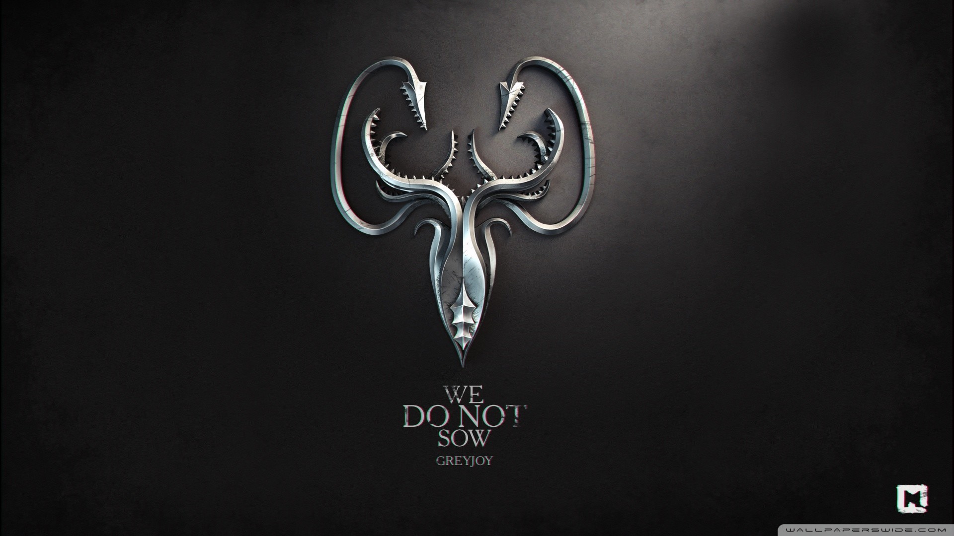 Sigillo di Casa Greyjoy, We Do Not Sow, Il Trono di Spade, Metallo, sfondo Full HD per portatile