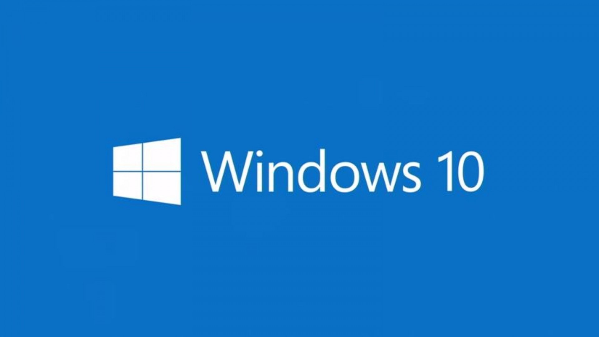 Windows 10, Logo Windows, Blu, Flat design, 1920x1080, immagine di sfondo