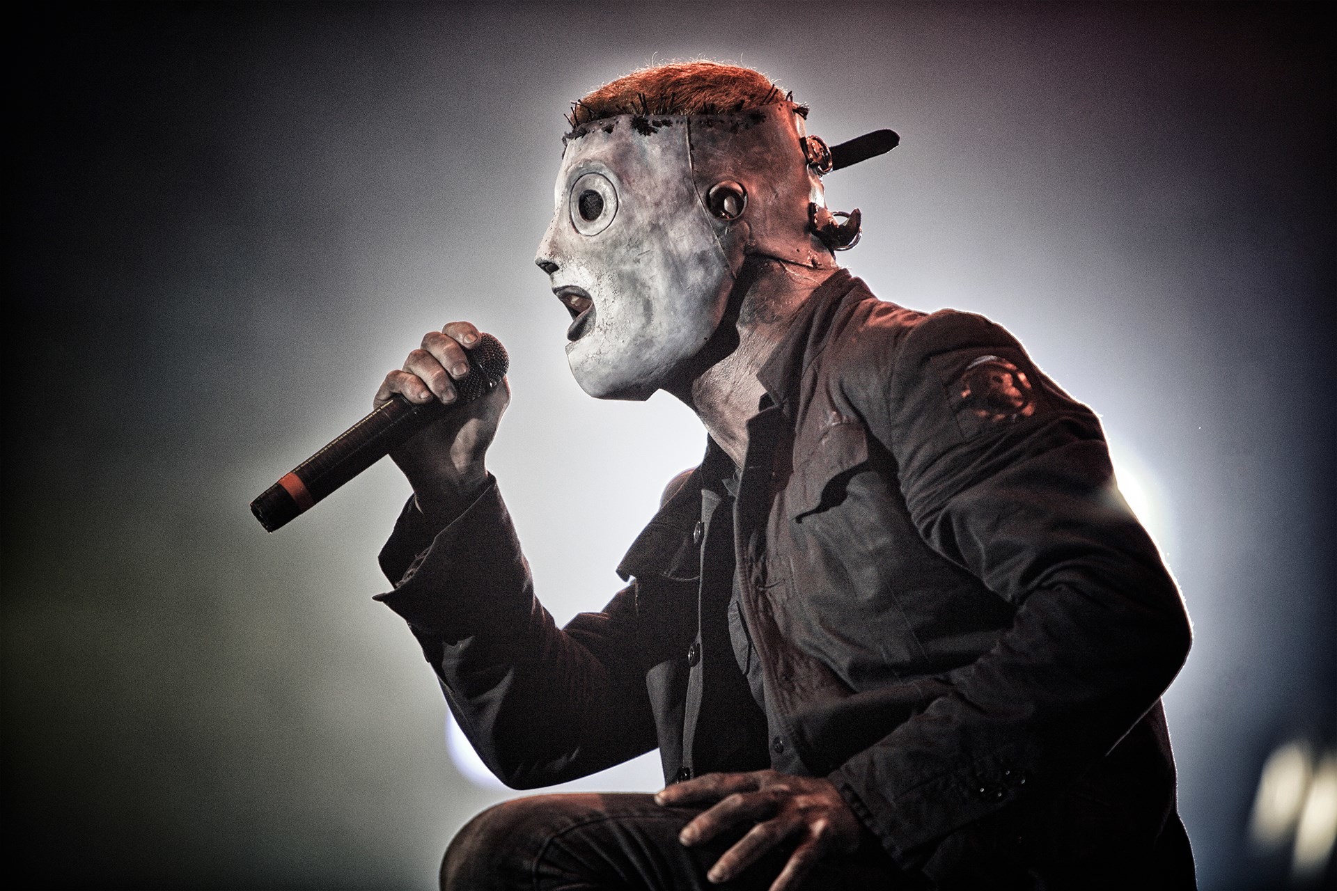 Corey Taylor, Slipknot, Microfono, Concerto, Full HD, sfondo Windows 11