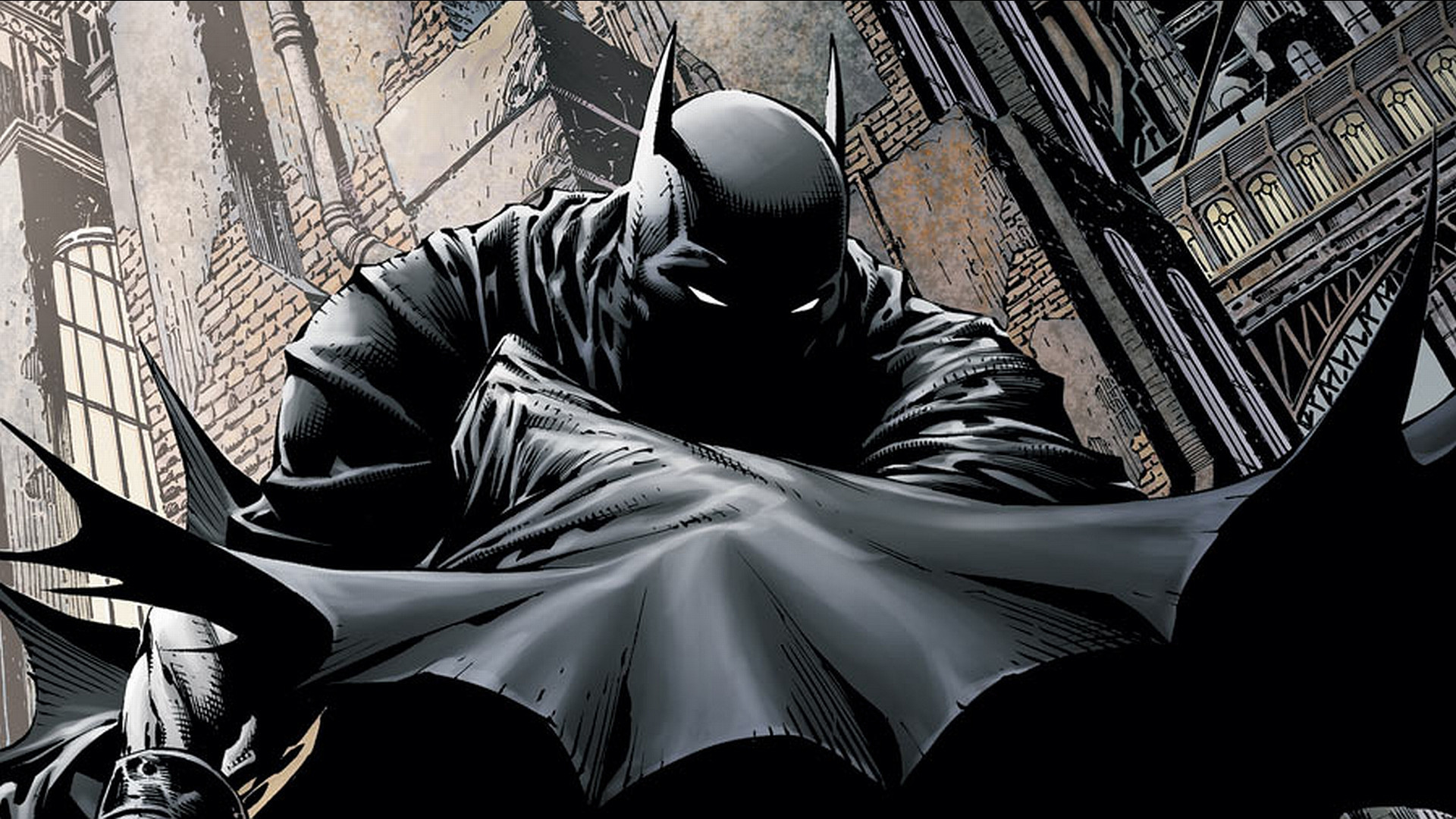 Batman, DC Comics, Fumetto, Gotham City, Mantello, 1920x1080, immagine di sfondo