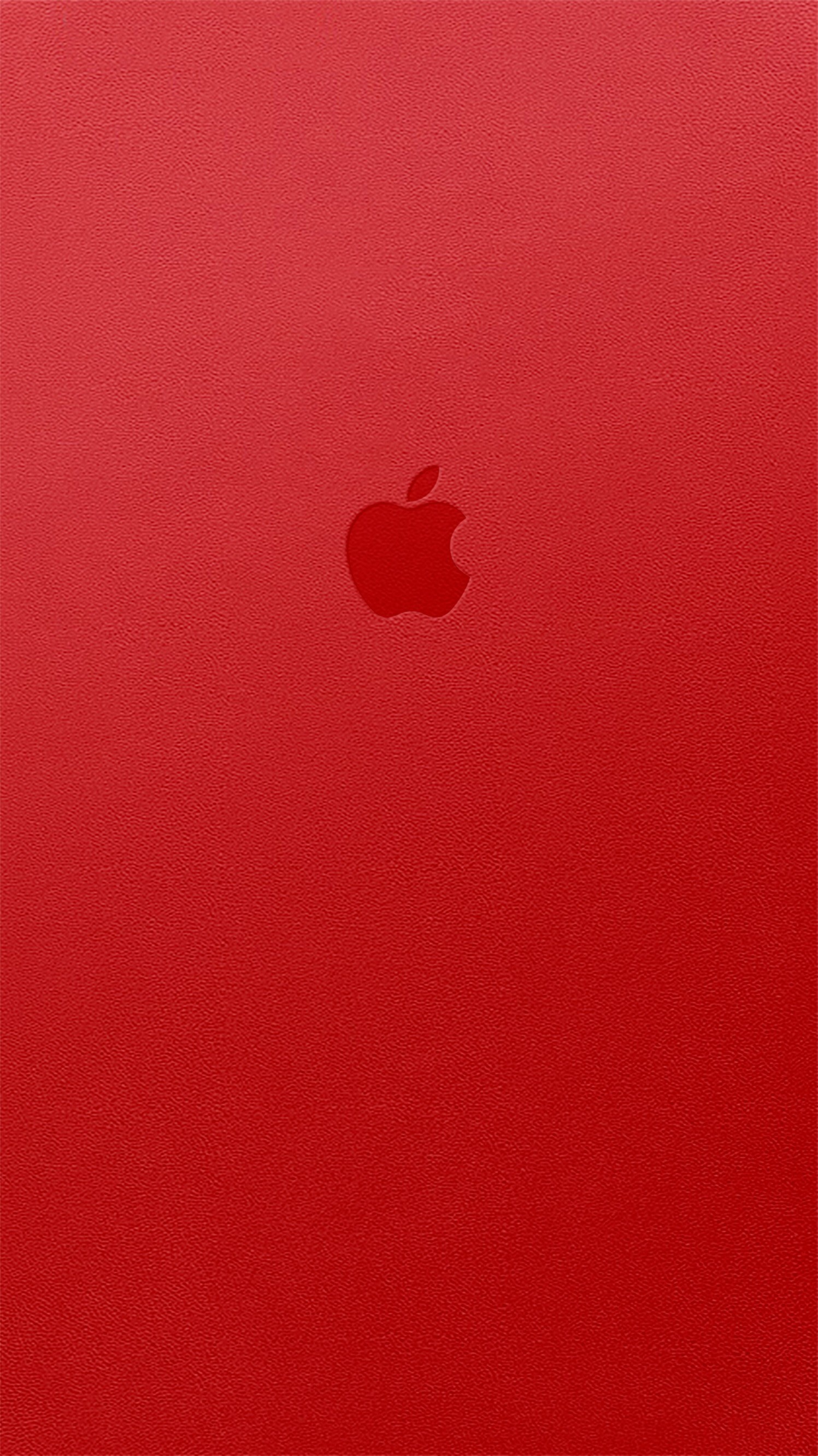 Logo Apple, Apple, Product Red, Rosso, sfondo iPhone 7 QHD+