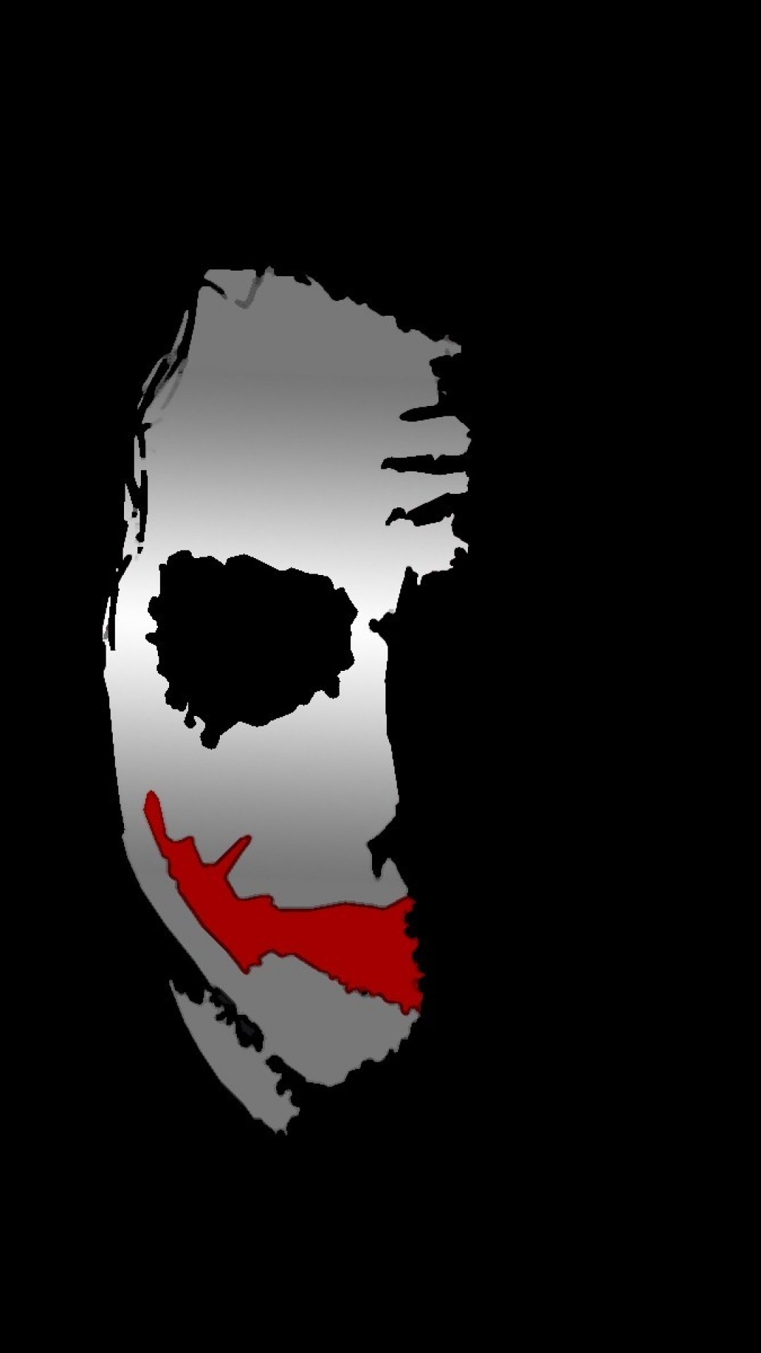 Joker, Il cavaliere oscuro, Heath Ledger, Minimalismo, Sfondo nero, schermata di blocco smartphone