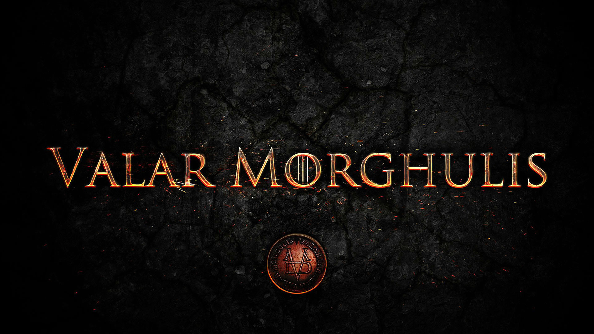 Valar Morghulis, Il Trono di Spade, Moneta, Tipografia, Full HD, sfondo per PC e portatile