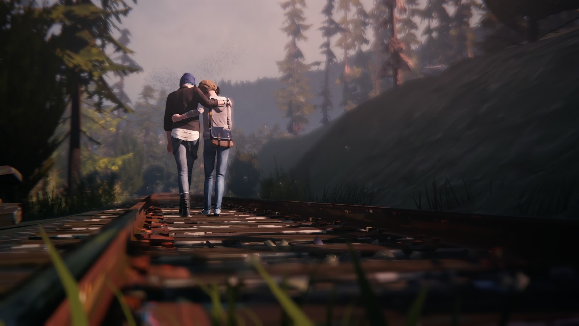 Max Caulfield, Chloe Price, Life is Strange, Binari, Abbraccio, Full HD, sfondo per portatile