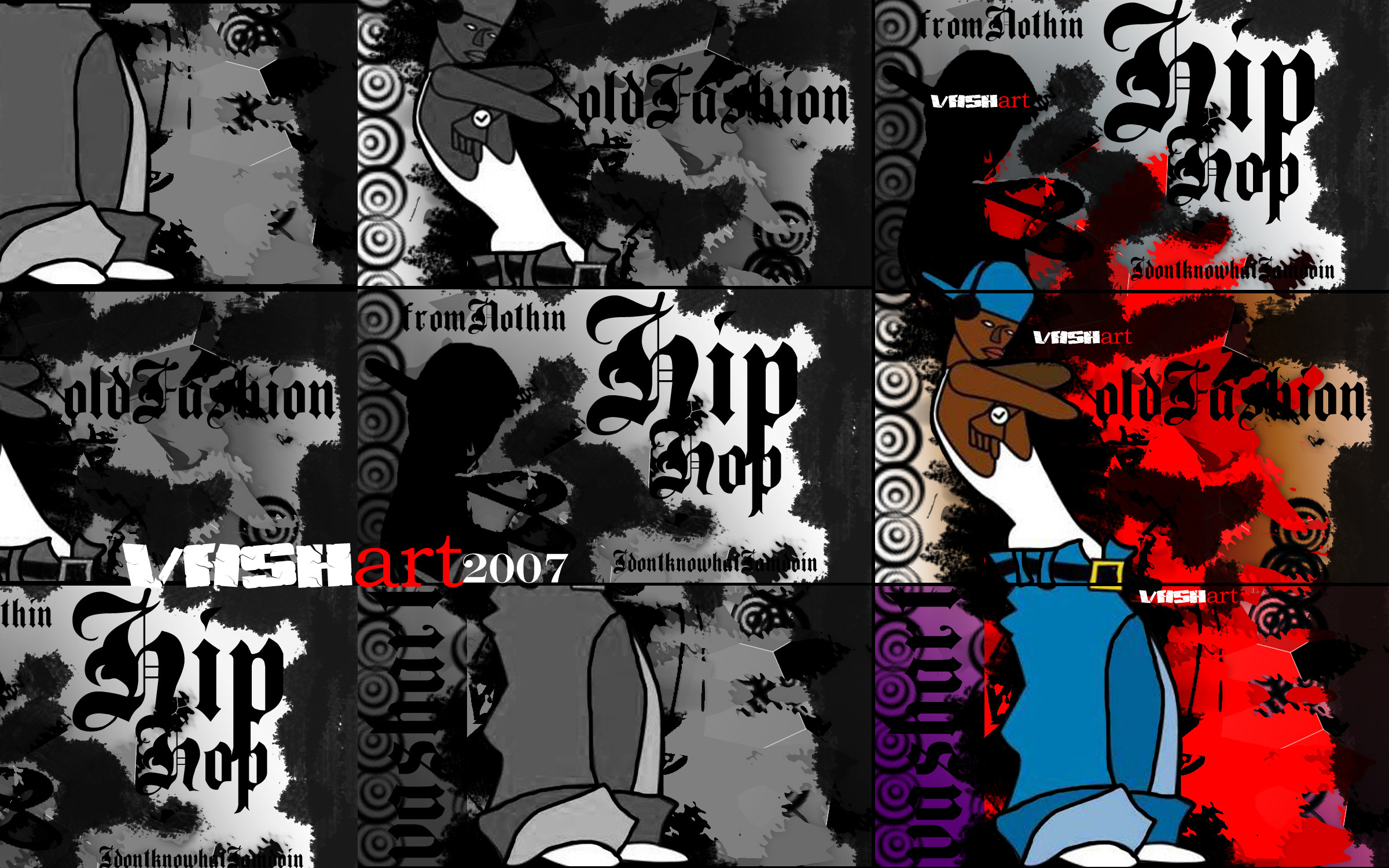 Hip hop, Graffiti, Collage, Old school, 2400x1500, sfondo MacBook Pro