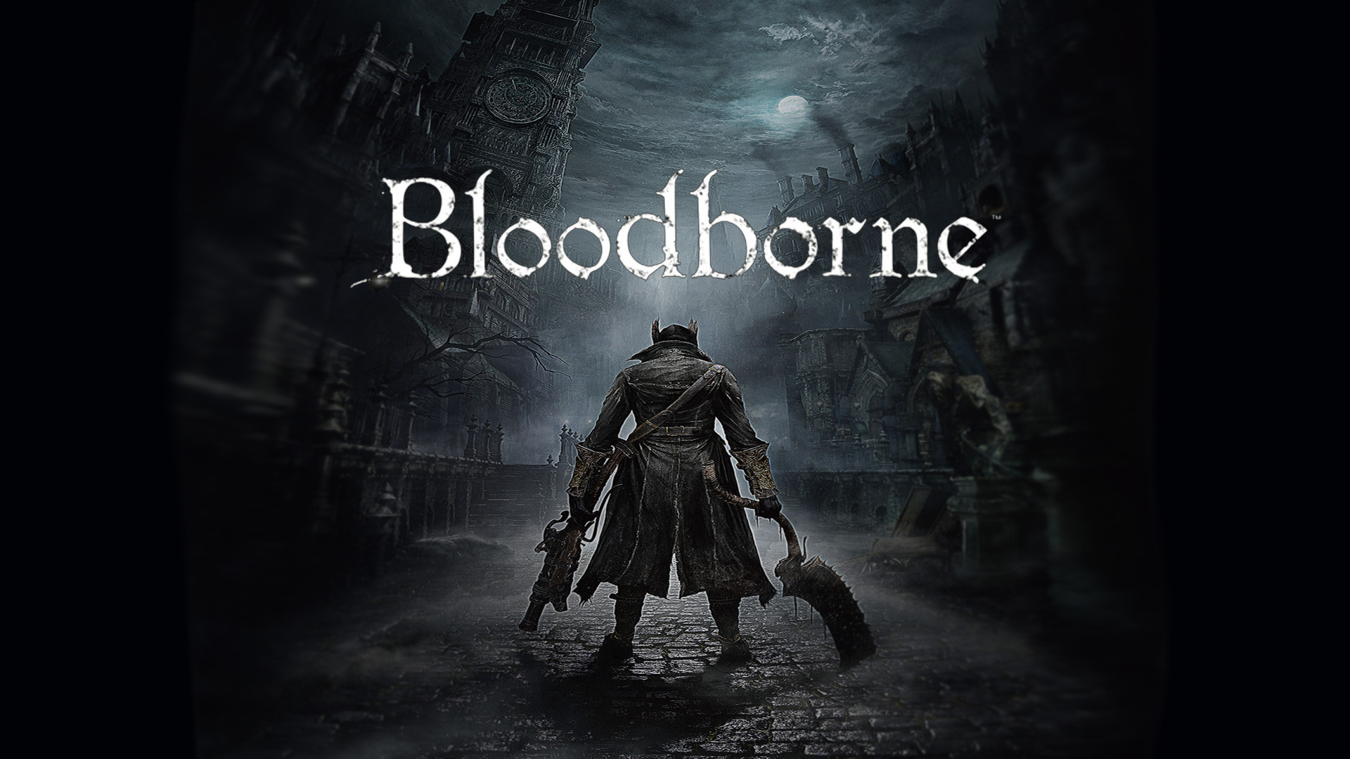 Bloodborne, Logo, Cacciatore, Notte, Full HD 1080p, sfondo desktop
