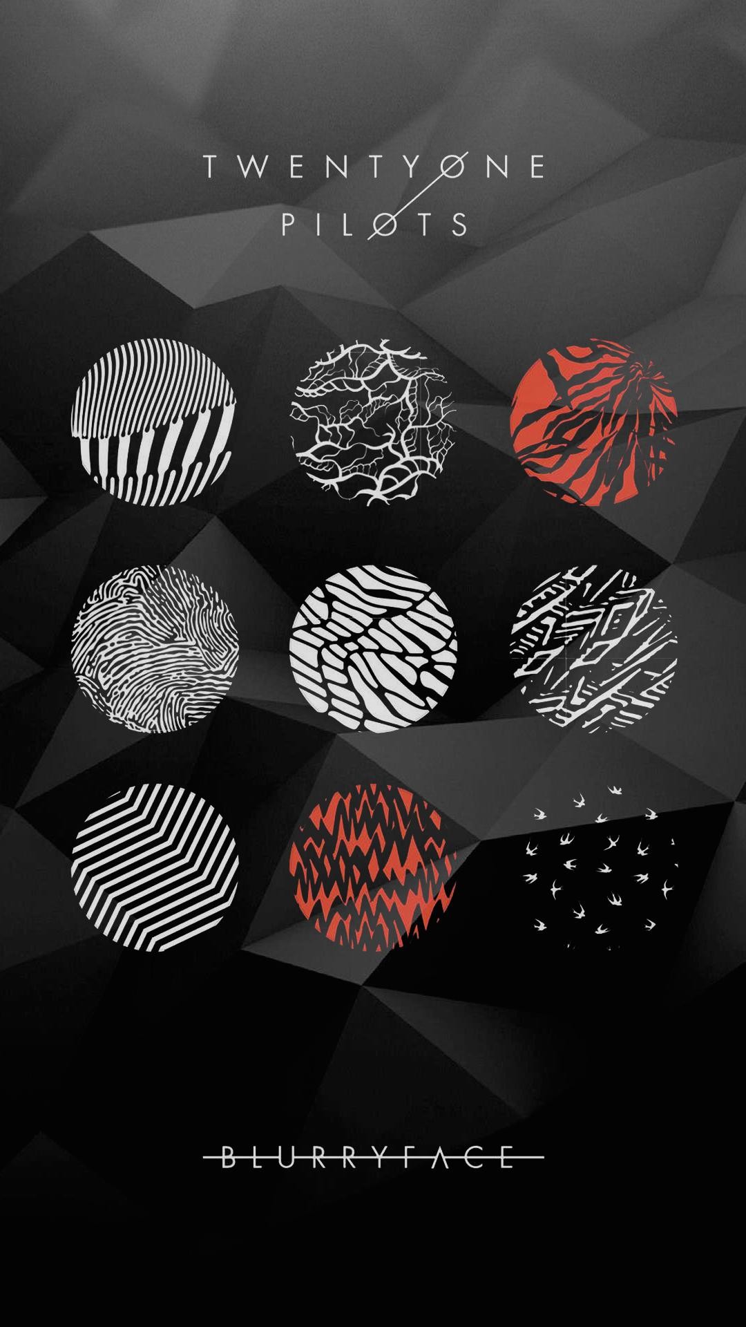 Twenty One Pilots, Blurryface, Copertina album, Grigio, sfondo per iPhone e Android