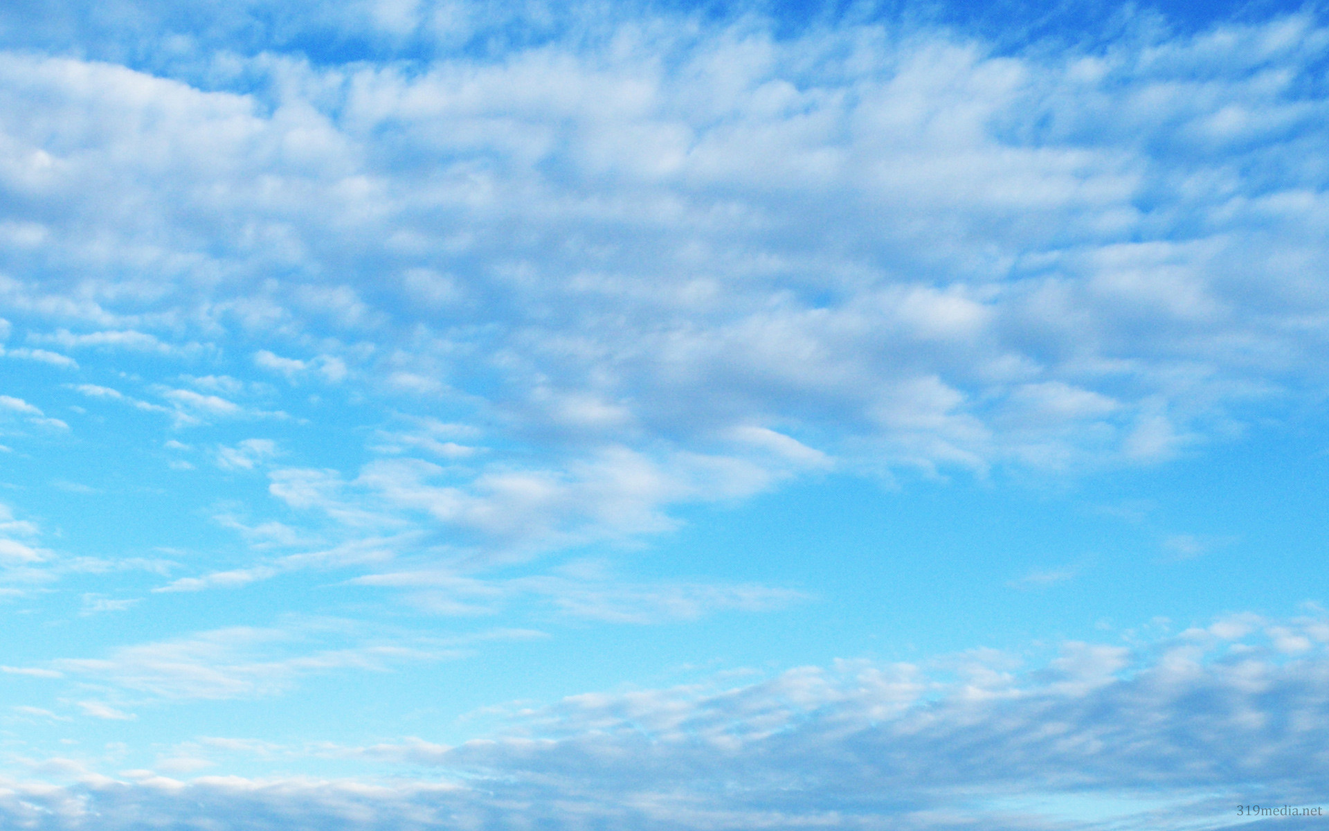 Cielo azzurro, Altocumuli, Nuvole, Celeste, 1920x1200, sfondo MacBook Pro