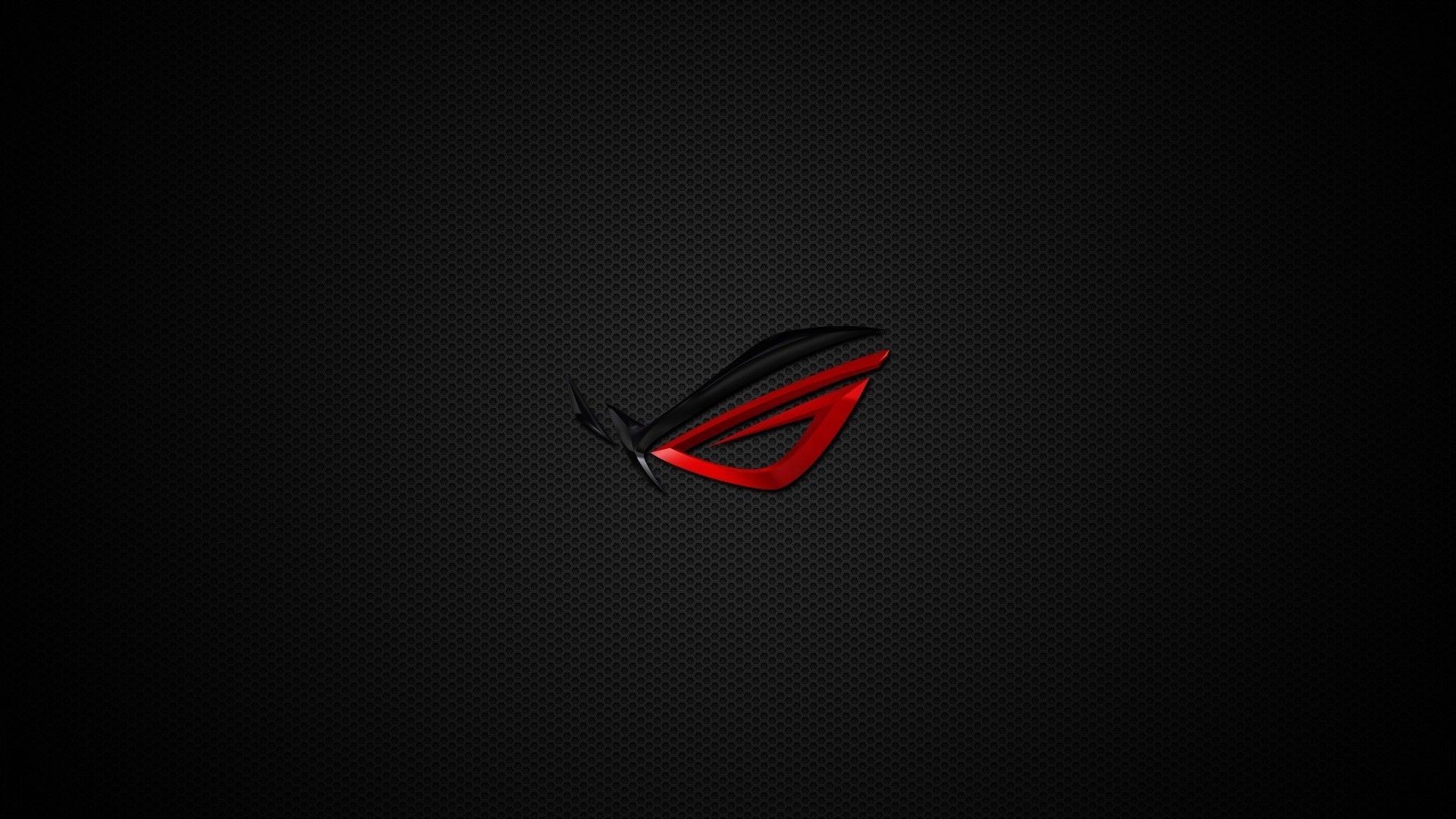 Asus ROG, Logo, Fibra di carbonio, Sfondo nero, 1920x1080, wallpaper desktop