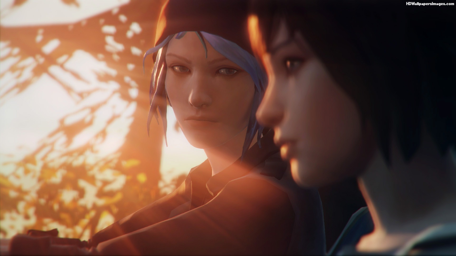 Chloe Price, Max Caulfield, Life is Strange, Primo piano, Luce calda, sfondo desktop 1080p