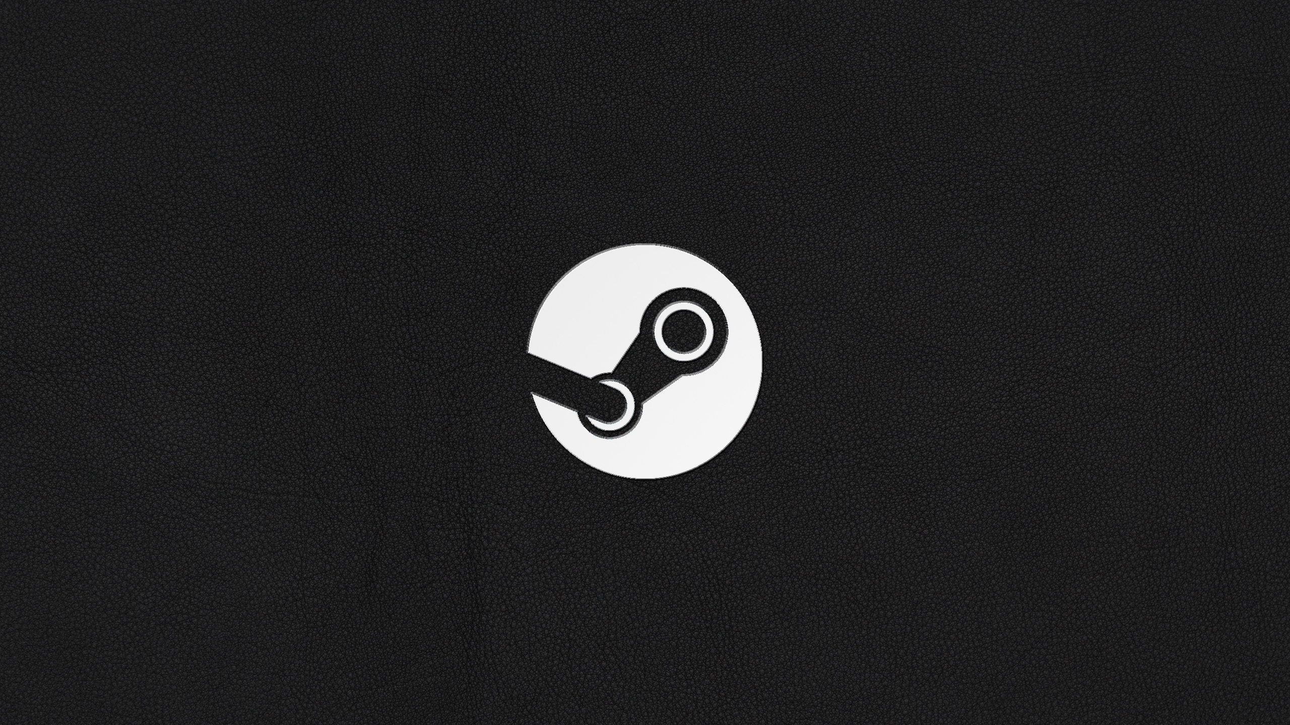 Logo Steam, Steam, Minimalista, Nero, 2K, sfondo desktop