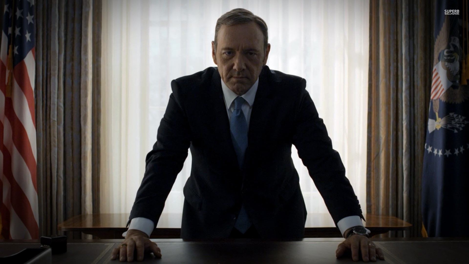 Frank Underwood, Kevin Spacey, House of Cards, Studio Ovale, Full HD, wallpaper desktop