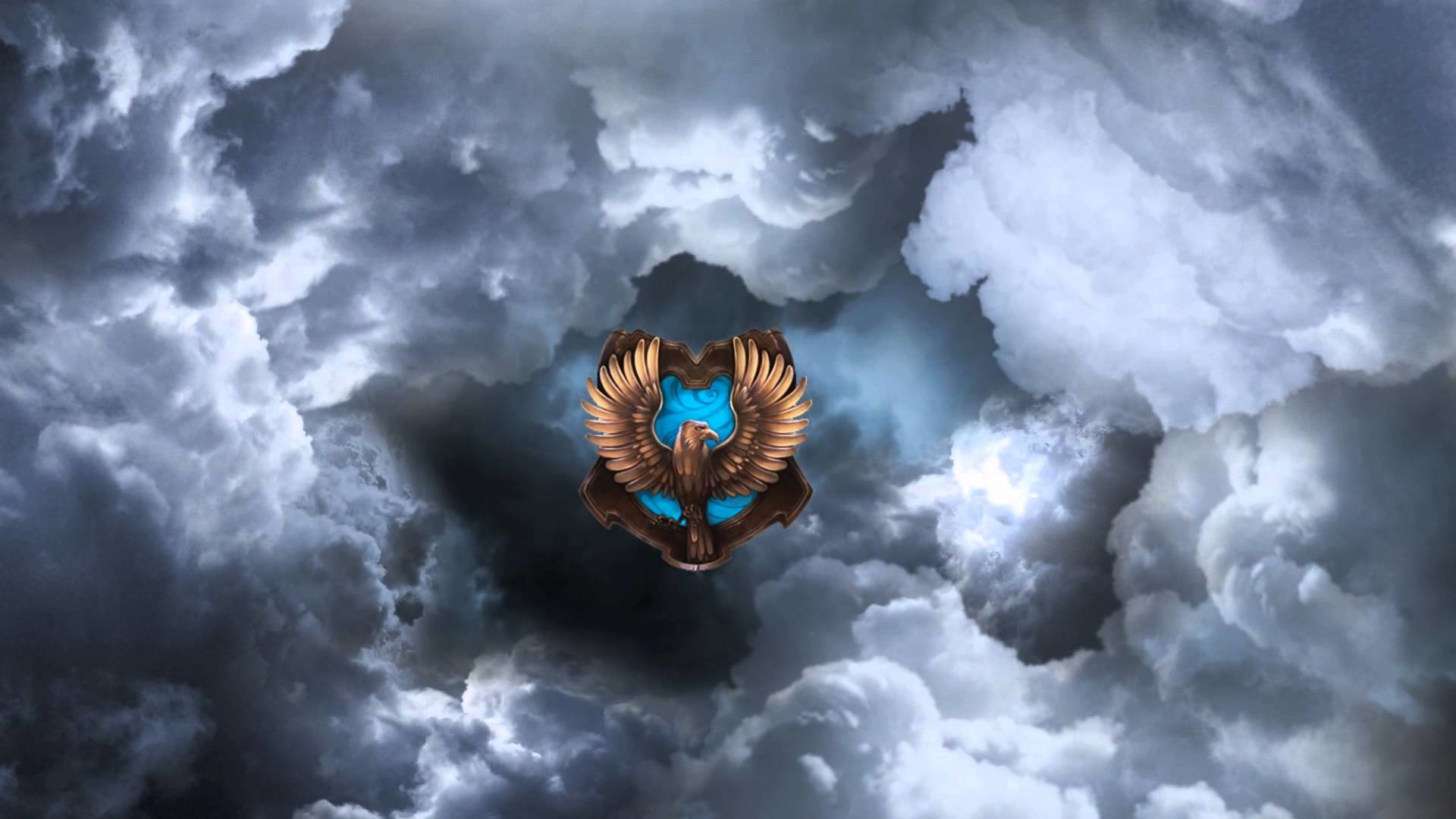 Stemma di Corvonero, Harry Potter, Nuvole, Cielo tempestoso, 1920x1080, wallpaper desktop