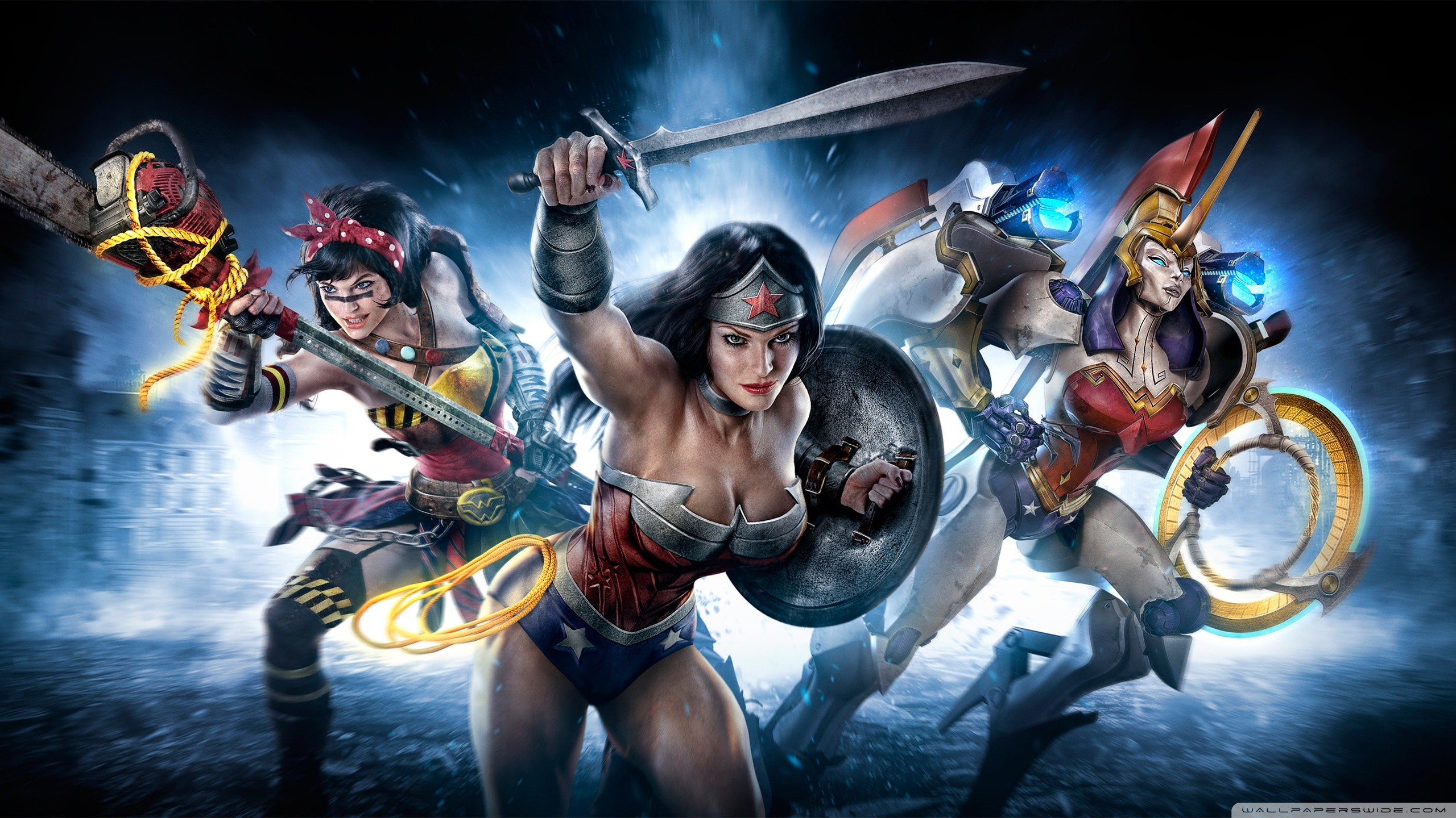 Wonder Woman, Infinite Crisis, Lazo della verità, Videogioco, 16:9 2K, sfondo widescreen