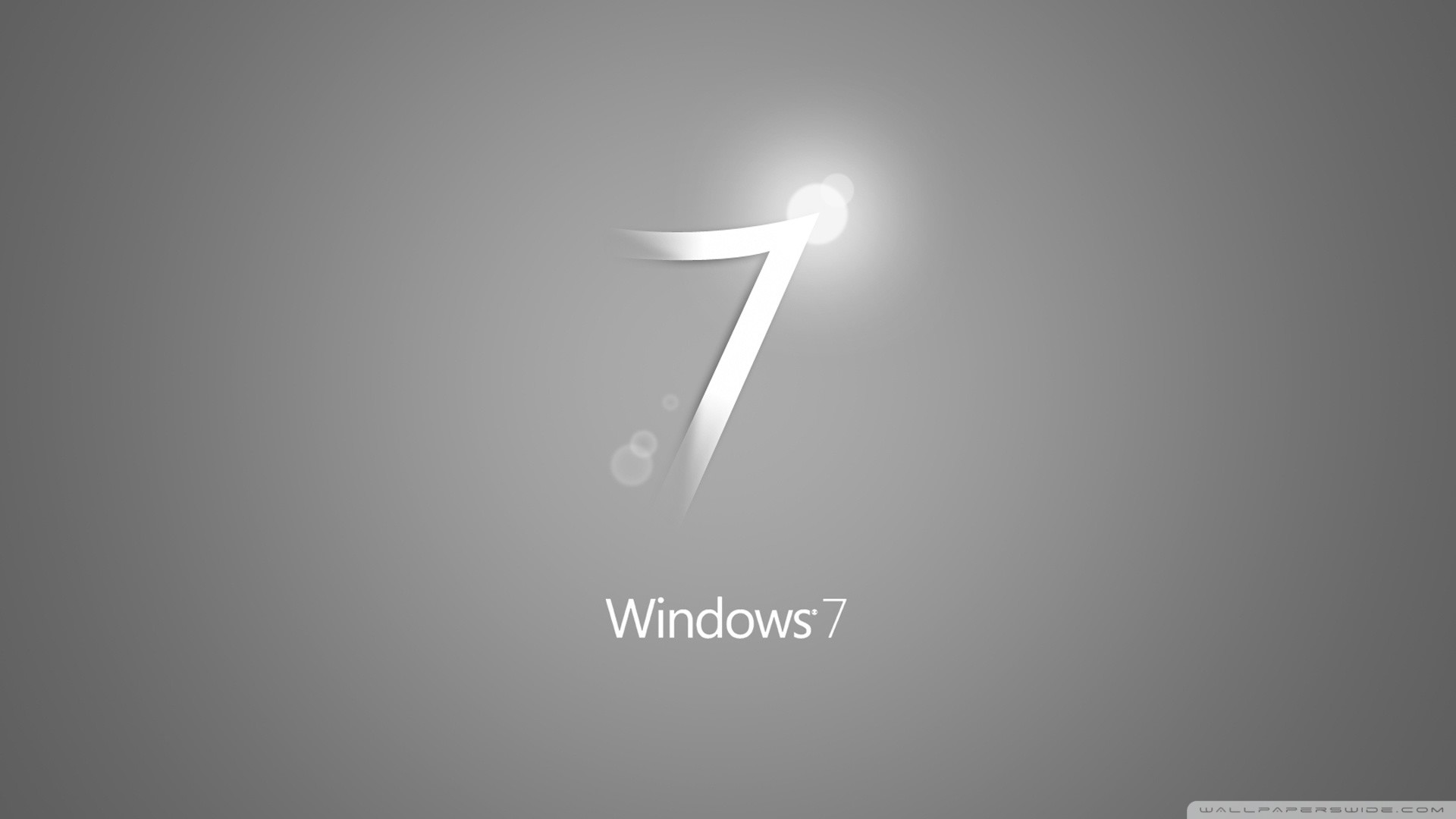 Windows 7, Microsoft, Logo, Grigio, Full HD, sfondo per PC