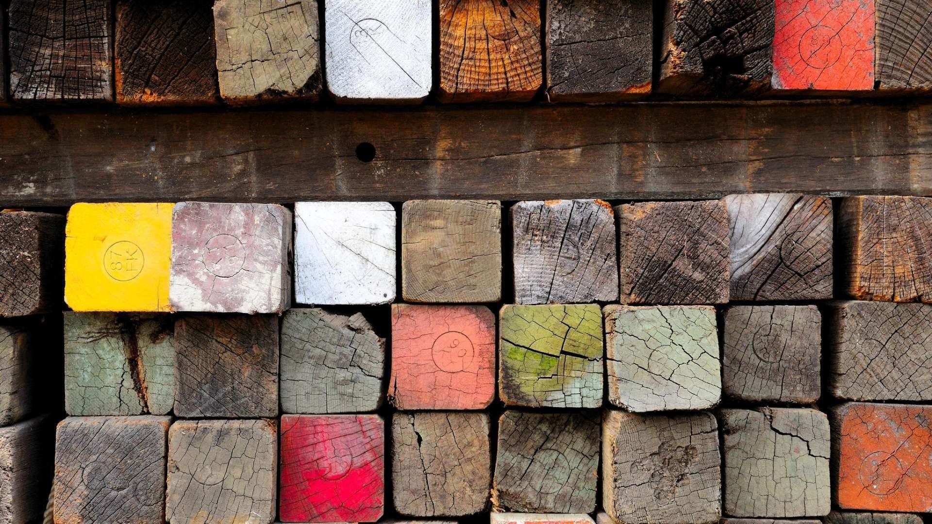 Blocchi di legno, Texture, Colorato, 16:9 Full HD, sfondo widescreen