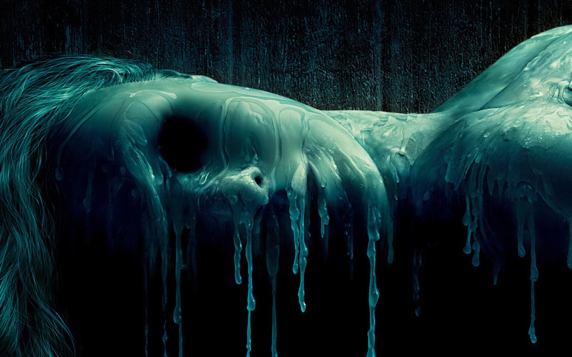 Figura gocciolante, Liquido, Ciano, 1920x1200, immagine di sfondo