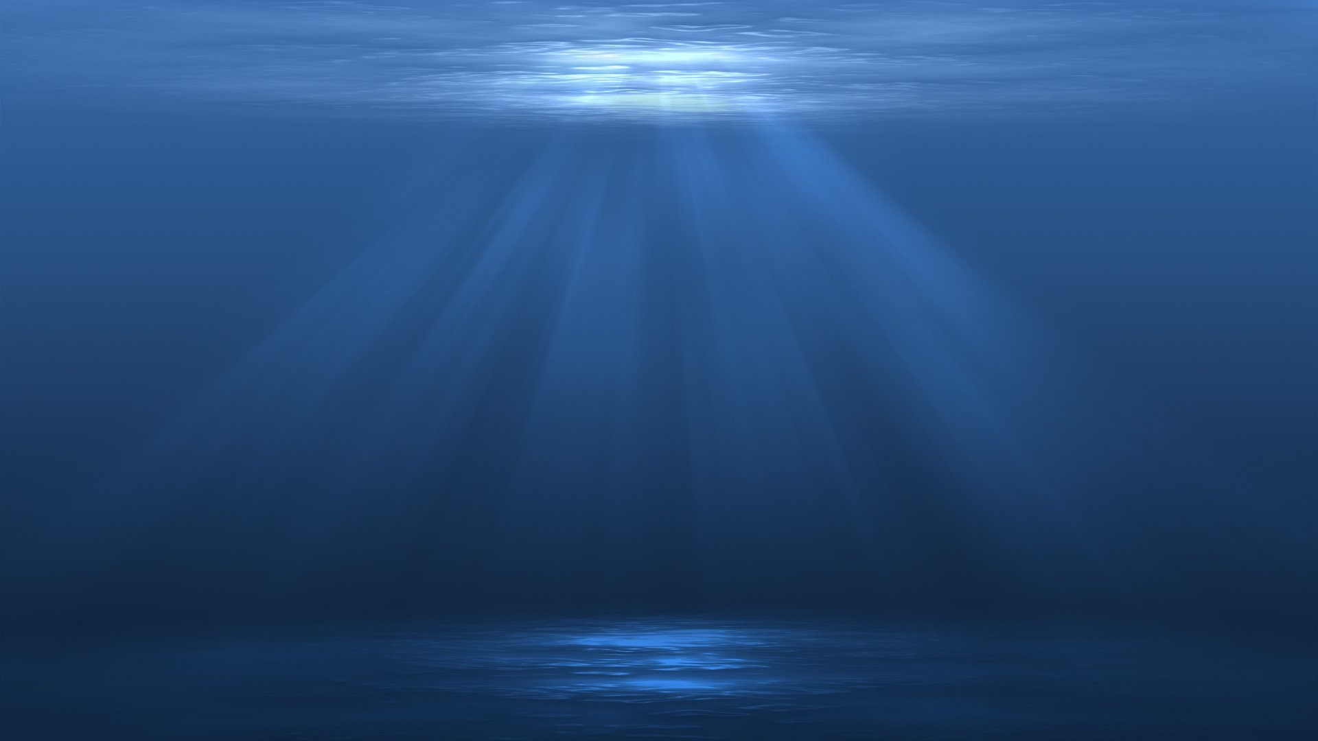 Raggi di luce, Oceano profondo, Blu, Full HD, sfondo per portatile