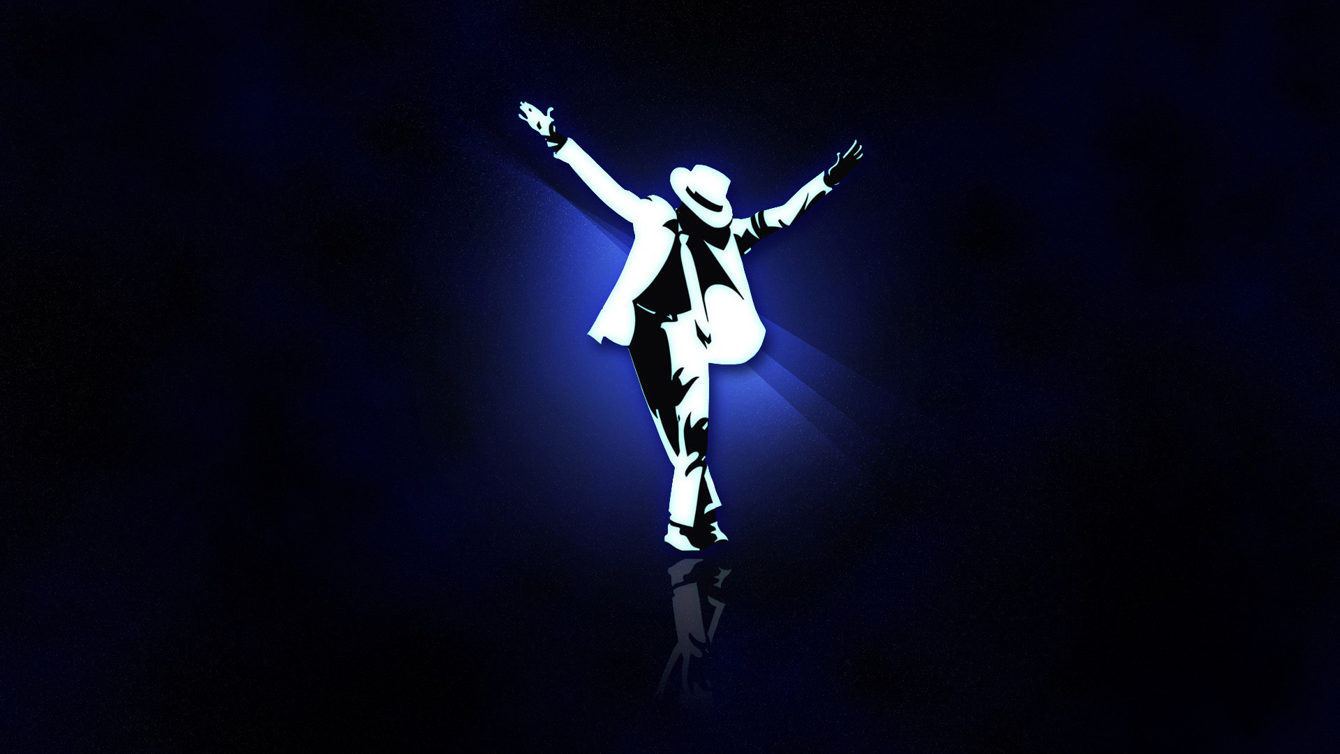 Michael Jackson, Silhouette, Cappello, Blu, Full HD, sfondo per PC