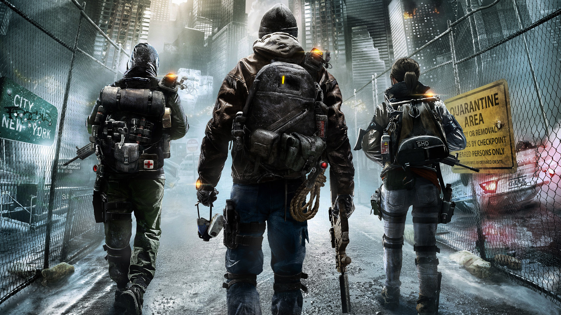 Tom Clancy's The Division, Agenti, Quarantena, Neve, Full HD, sfondo per PC