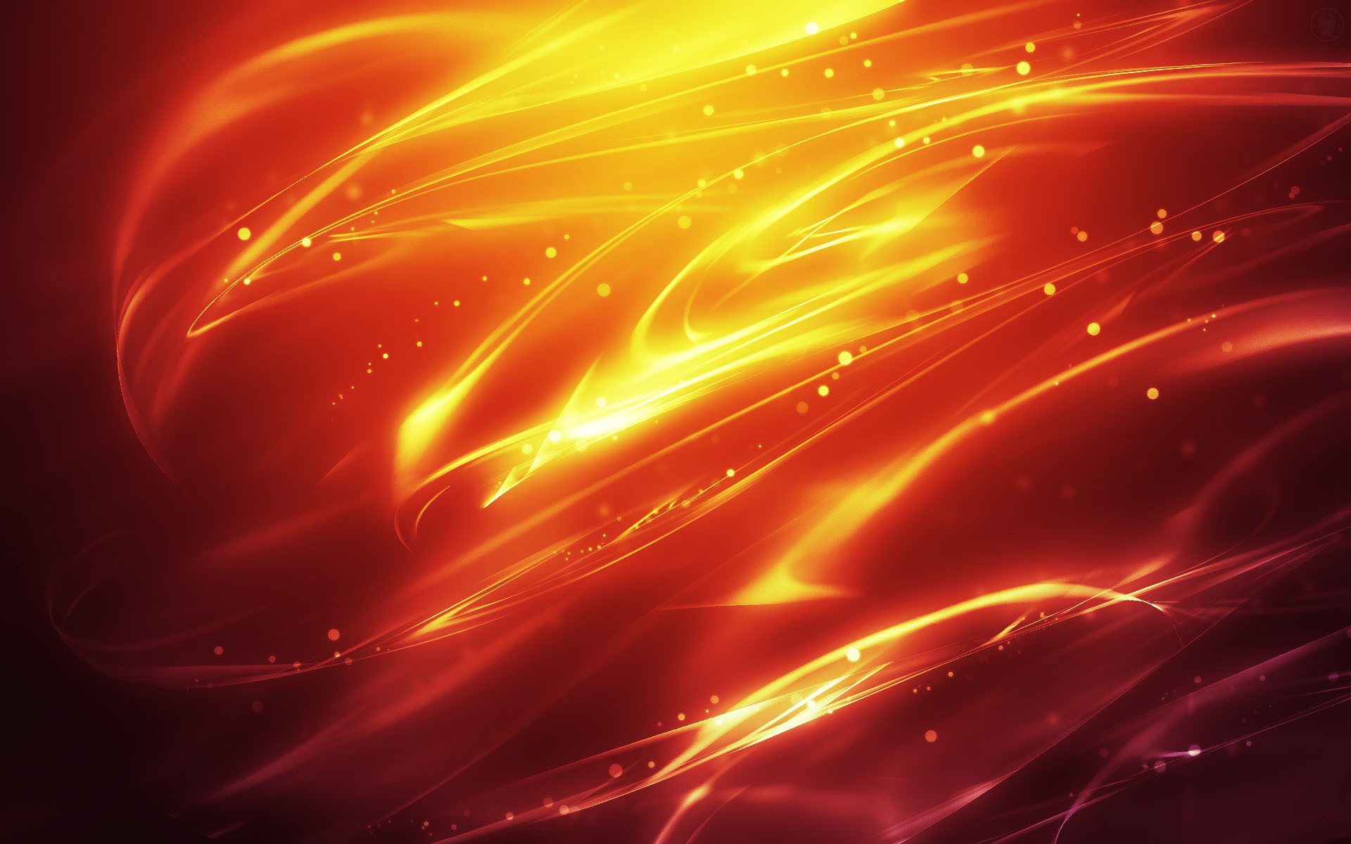 Fuoco astratto, Scie luminose, Rosso, Arancione, 1920x1200, immagine di sfondo