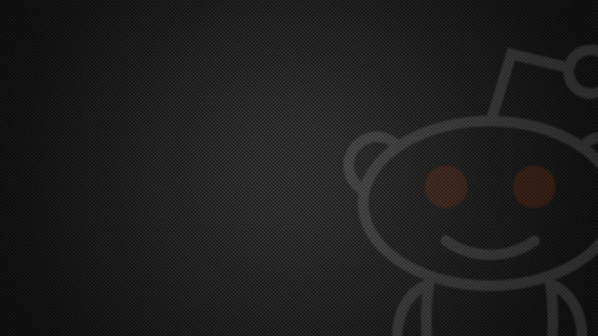 Reddit, Snoo, Fibra di carbonio, Grigio scuro, Full HD, sfondo desktop