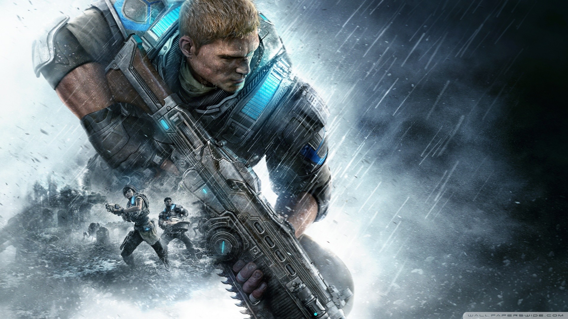 Gears of War 4, J.D. Fenix, Fucile Lancer, Videogioco, Full HD, sfondo per portatile