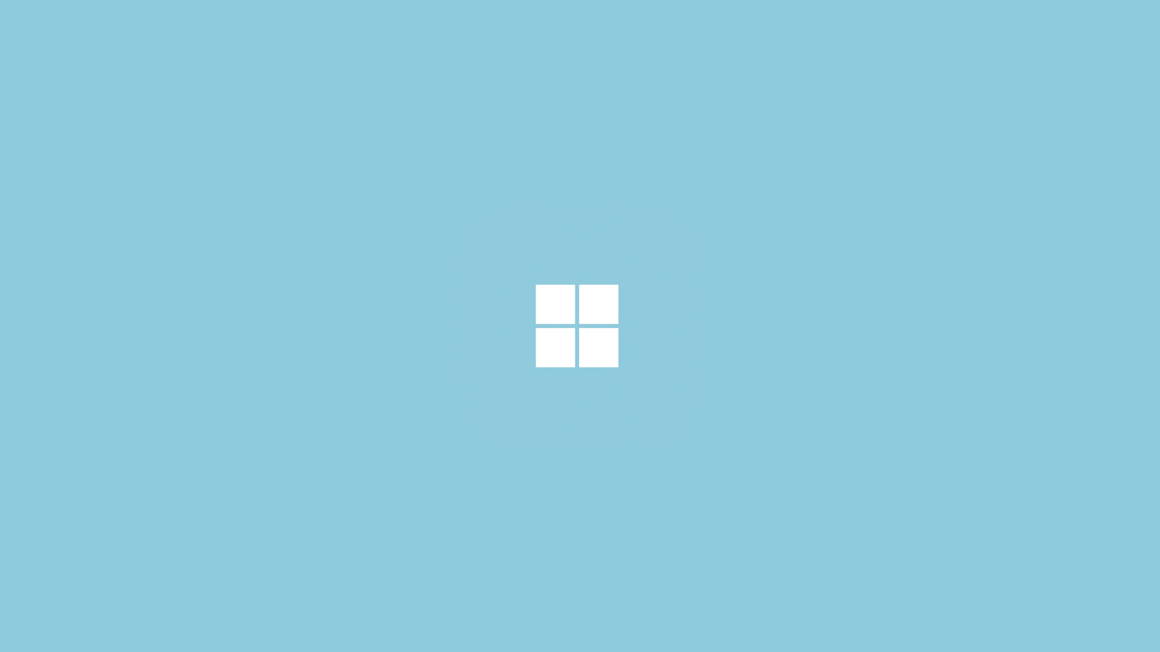 Logo Windows, Microsoft, Azzurro, Minimalismo, 16:9 4K, sfondo widescreen