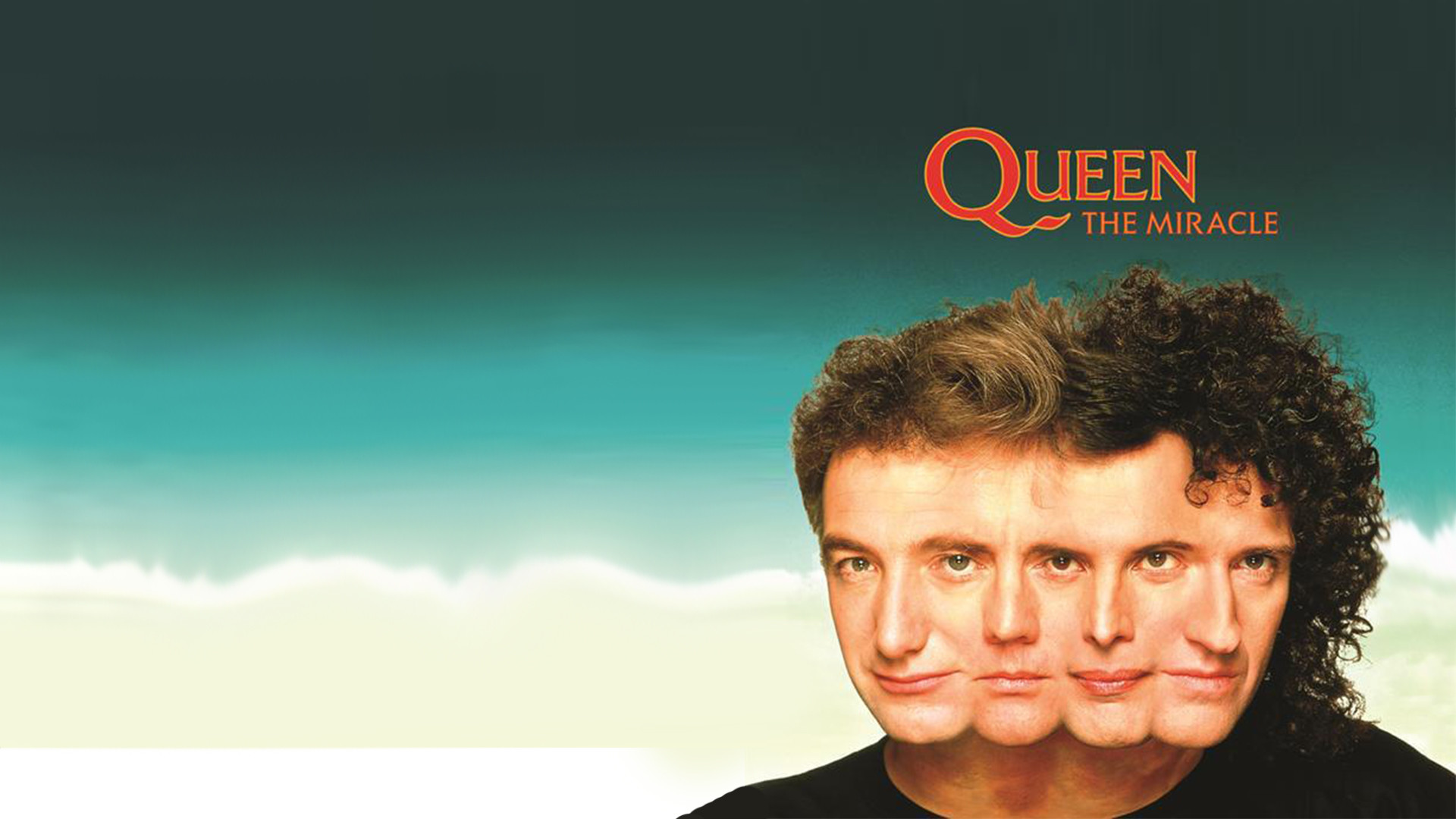 Queen, The Miracle, Copertina album, Freddie Mercury, Brian May, sfondo Full HD per portatile