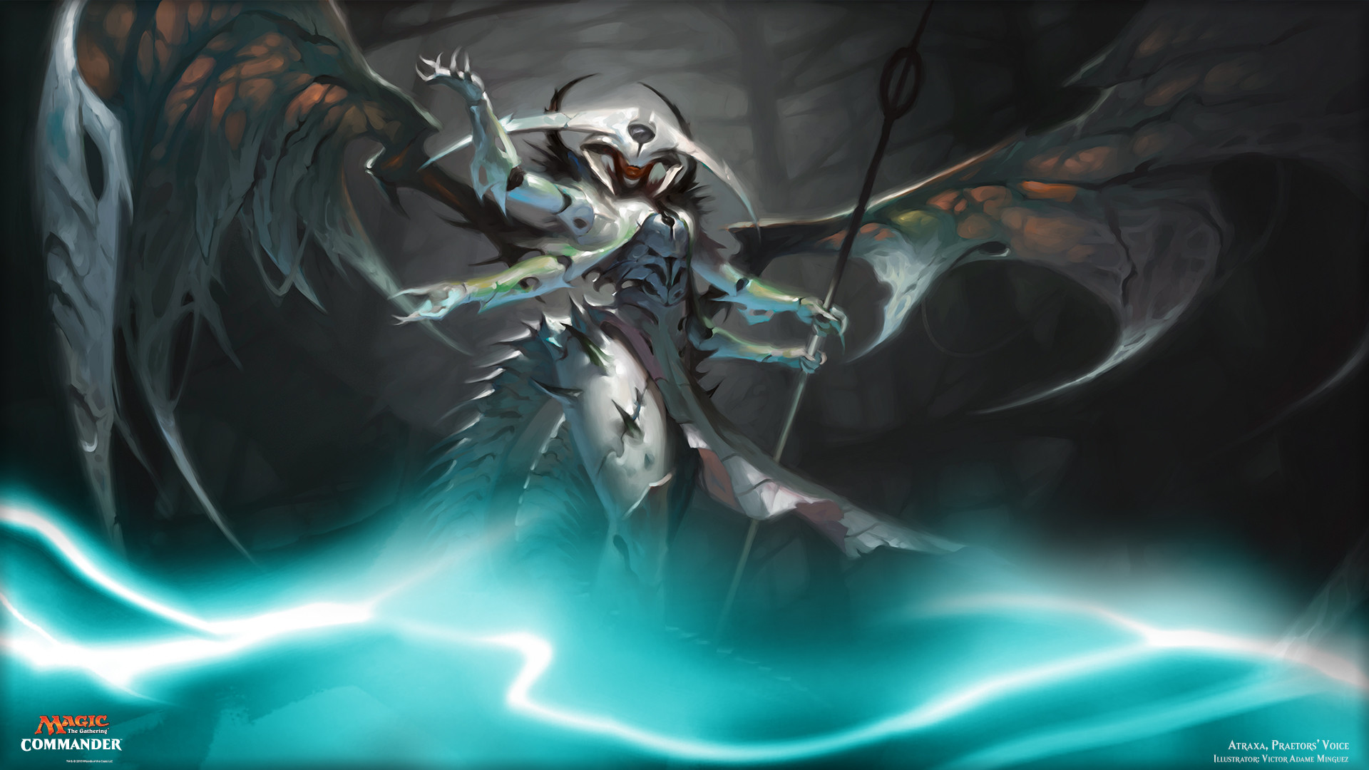 Elesh Norn, Commander, MTG, Phyrexia, 16:9 Full HD, sfondo widescreen