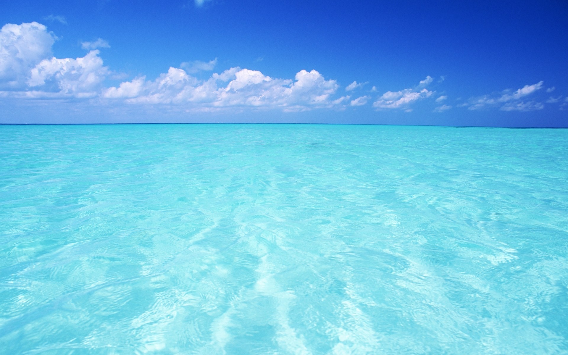 Mare tropicale, Acqua turchese, Nuvole, Full HD, sfondo per desktop