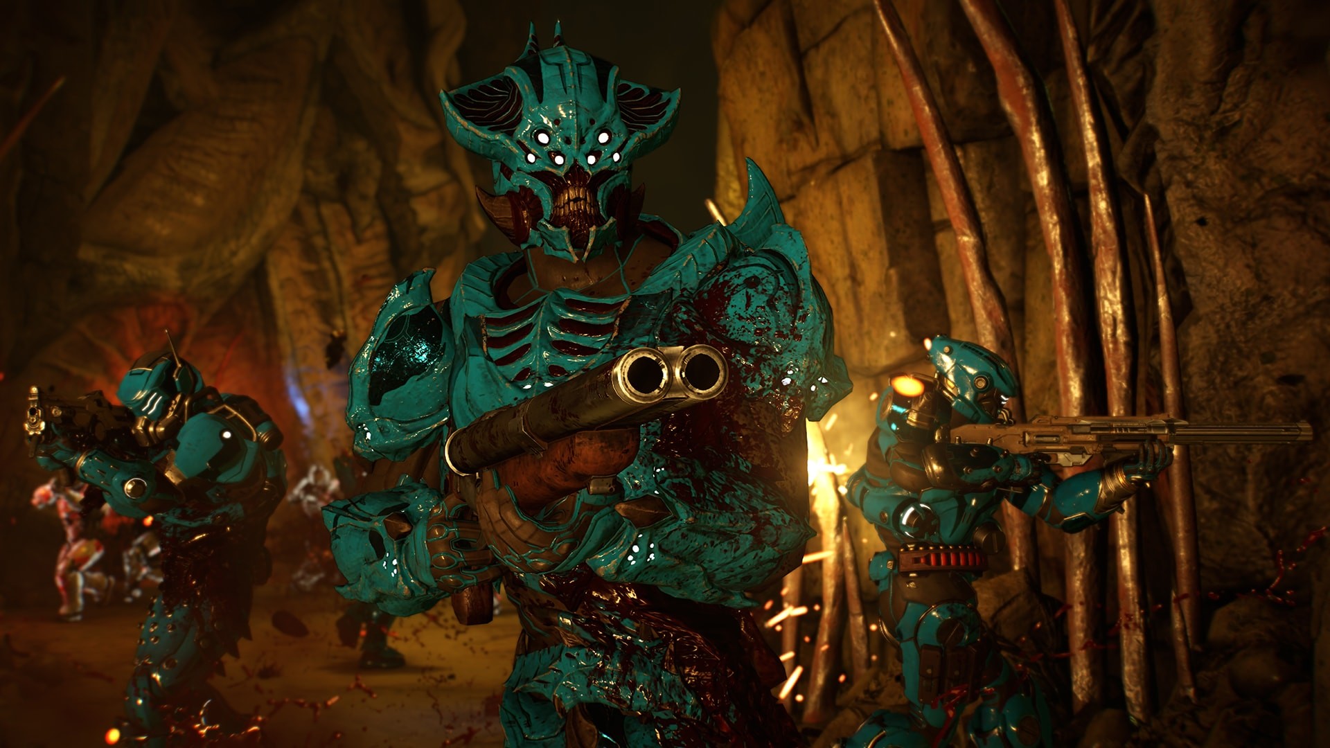 Doom Eternal, Marauder, Armatura, 16:9 Full HD, sfondo widescreen