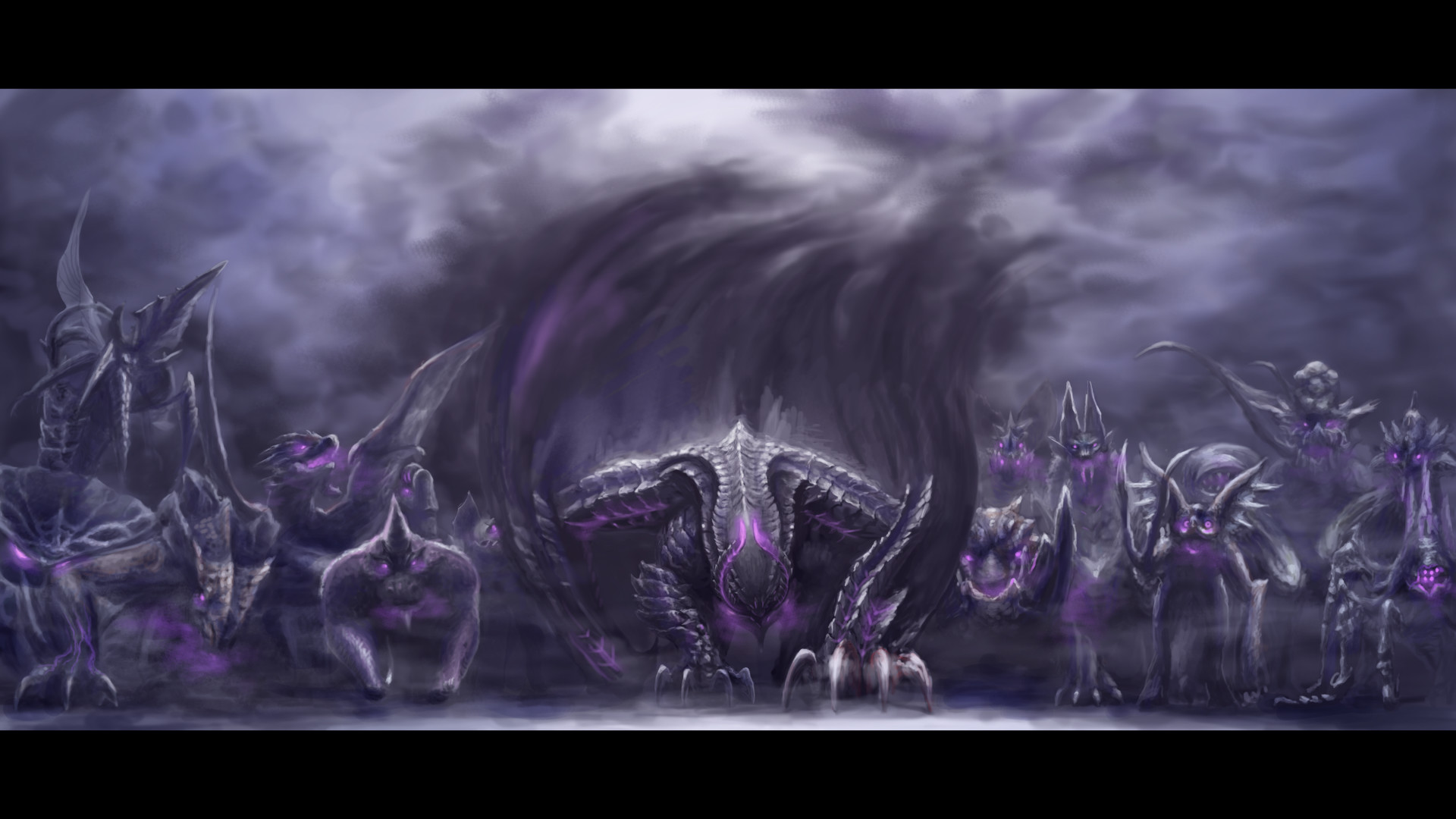 Monster Hunter, Mostri, Viola, Tempesta, Full HD, sfondo desktop
