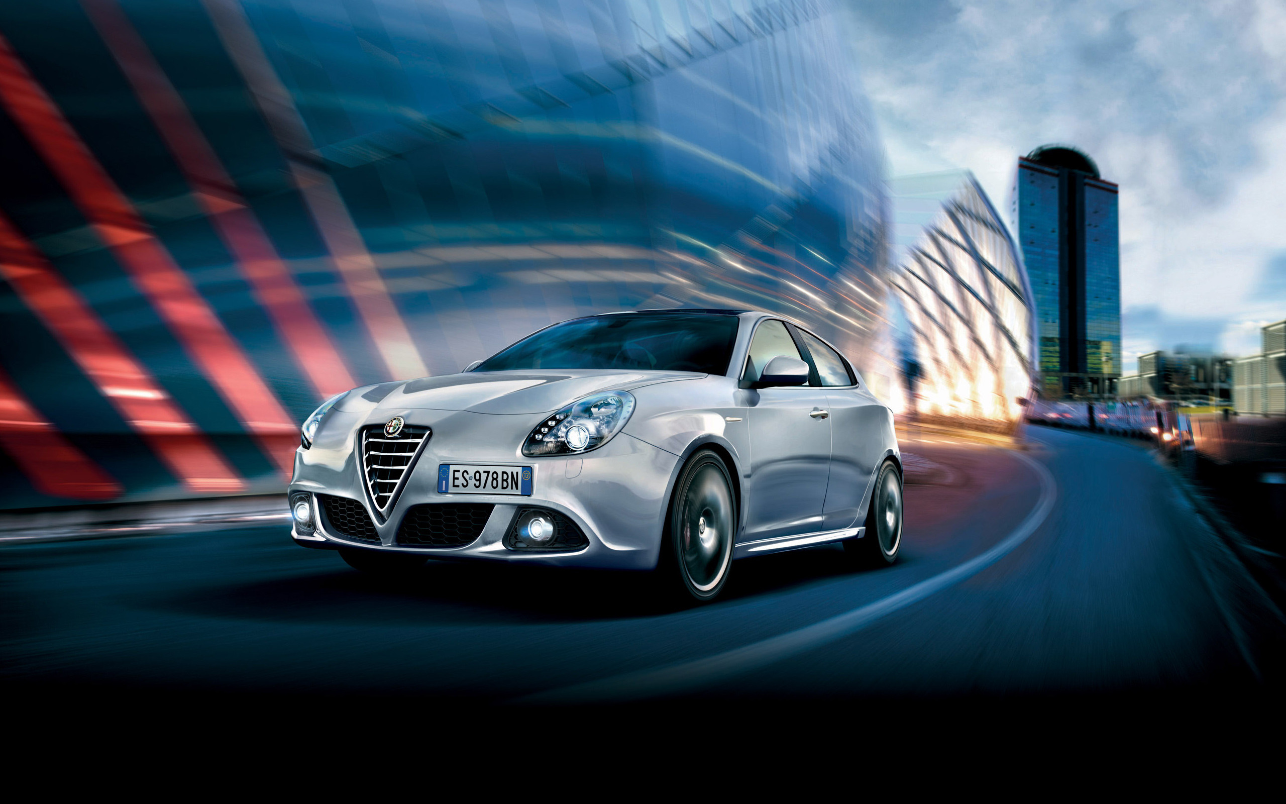 Alfa Romeo Giulietta (940), Argento, Città, Mosso, 2560x1600, sfondo per PC
