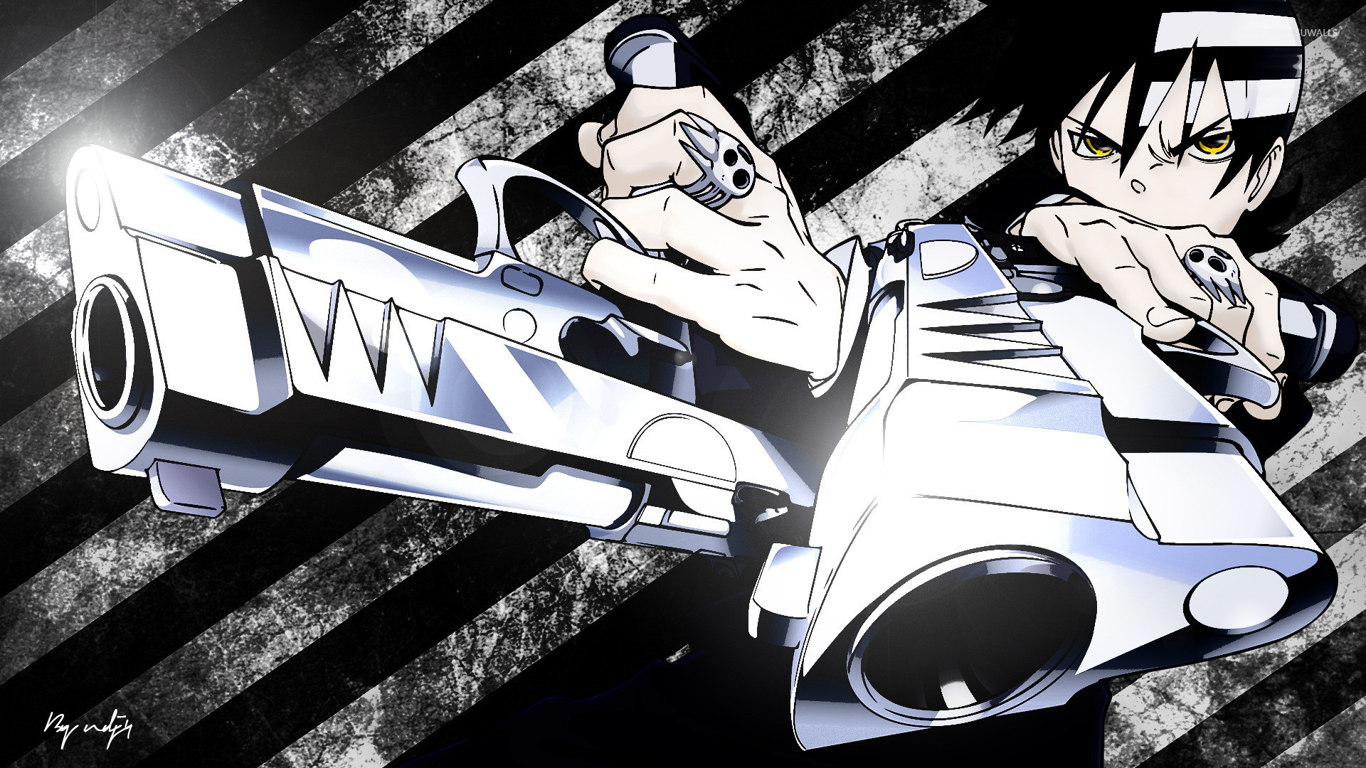 Death the Kid, Liz e Patty, Soul Eater, Pistole, Full HD, sfondo desktop