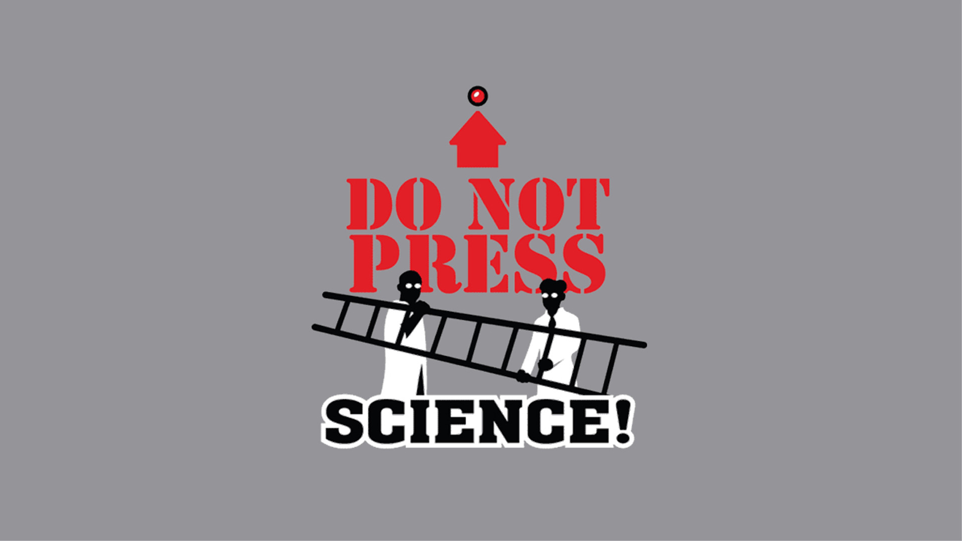 Do Not Press, Science!, Scienziati, Minimalista, 1920x1080, immagine di sfondo