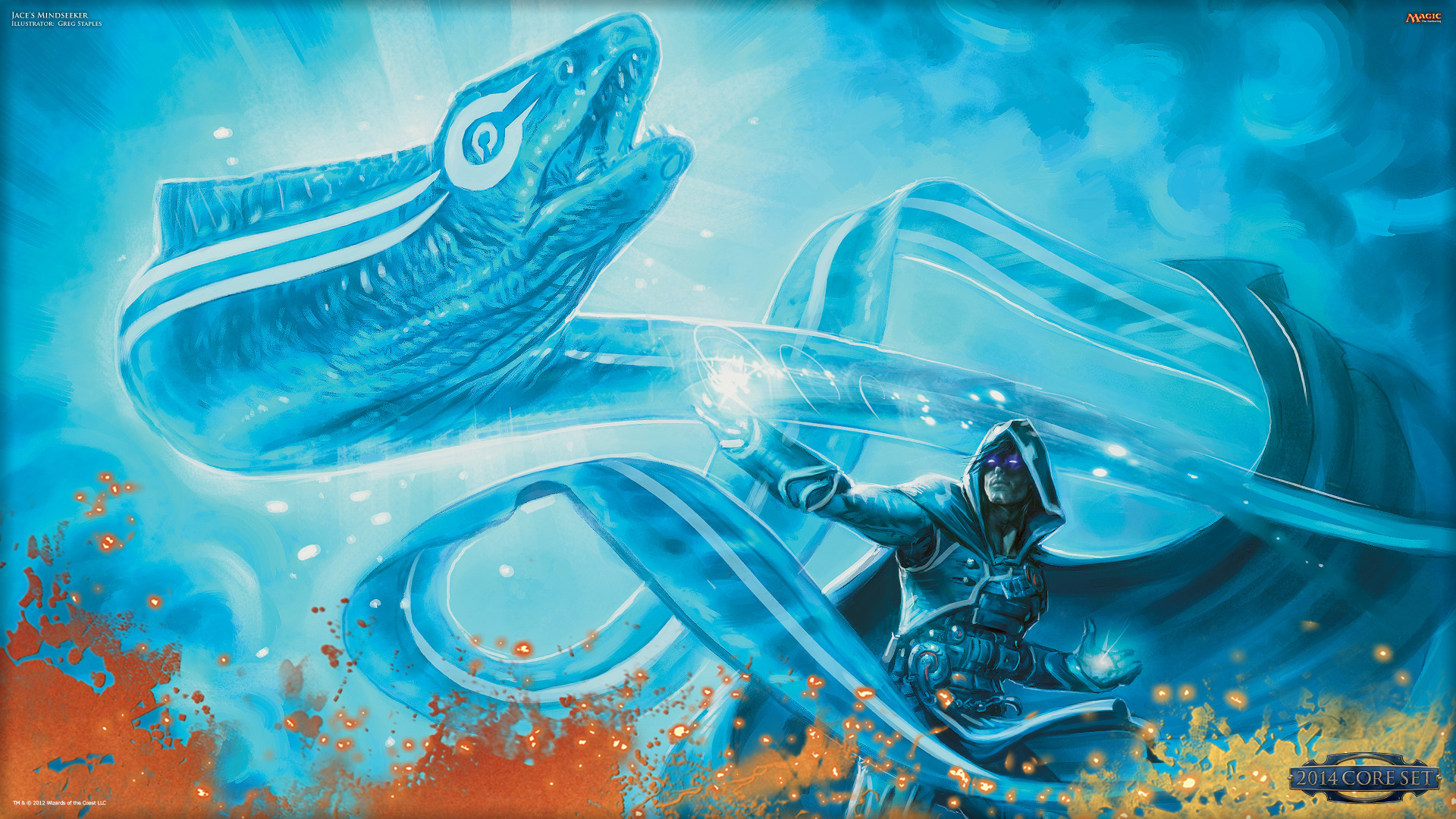 Jace Beleren, MTG, Serpente marino, Acqua, Blu, 1920x1080, sfondo per PC