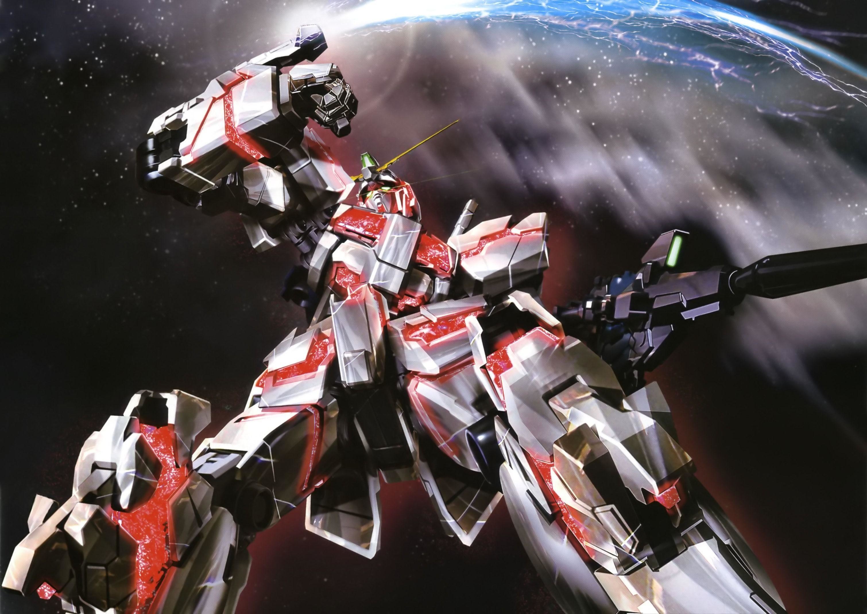 Unicorn Gundam, Mobile Suit Gundam Unicorn, Gundam, Mecha, 2K, sfondo per portatile